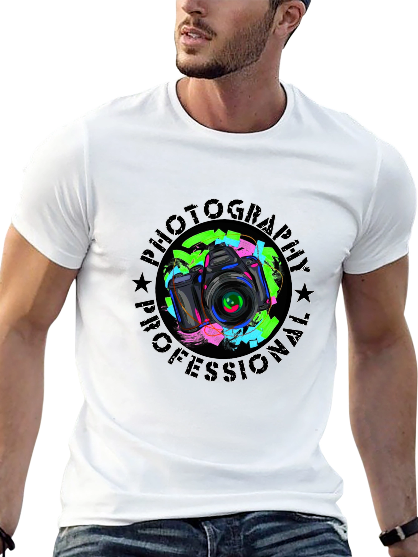 Photography Professional T-Shirt - Camera Graphic Tee