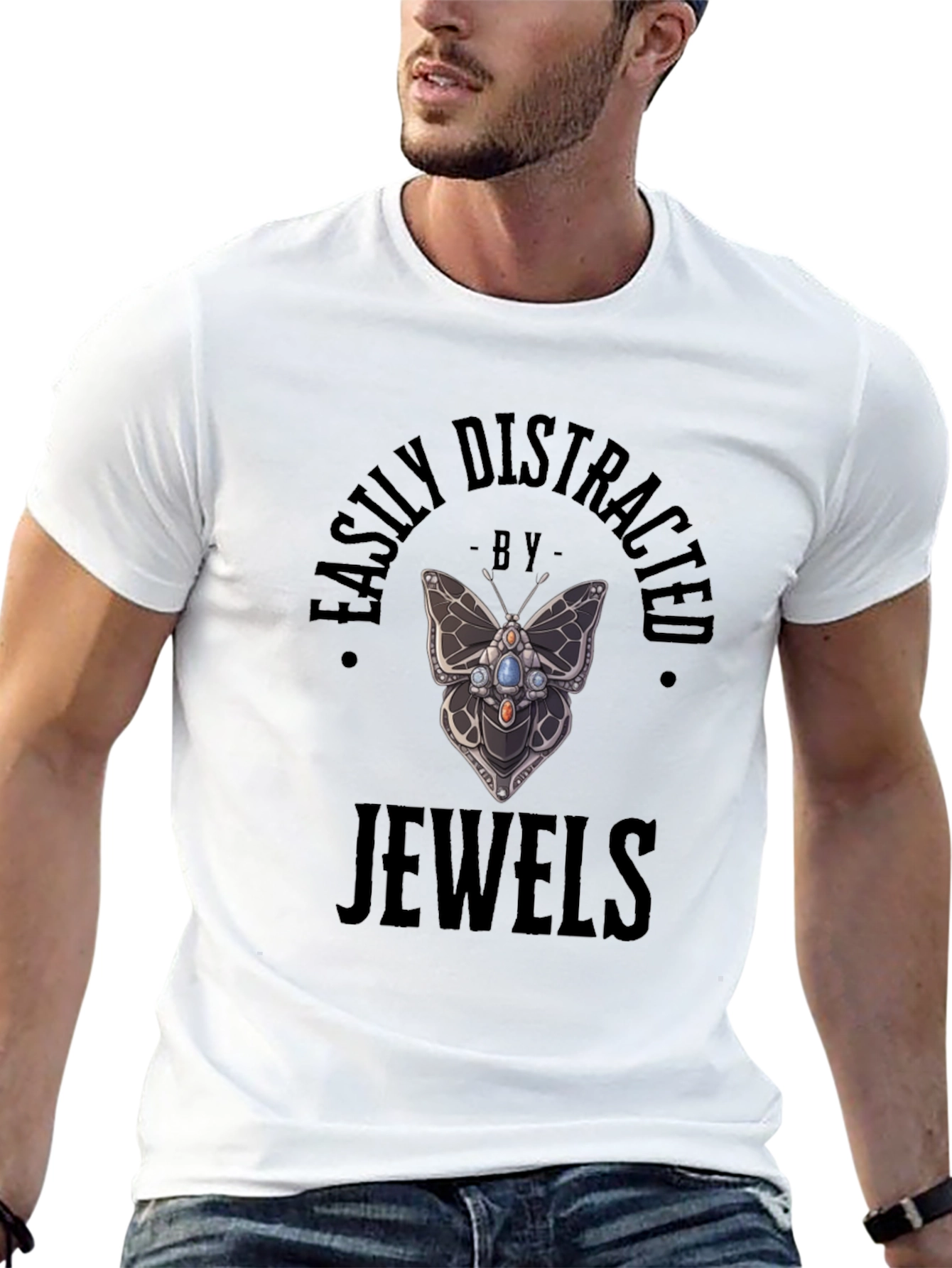 Easily Distracted by Jewels T-Shirt