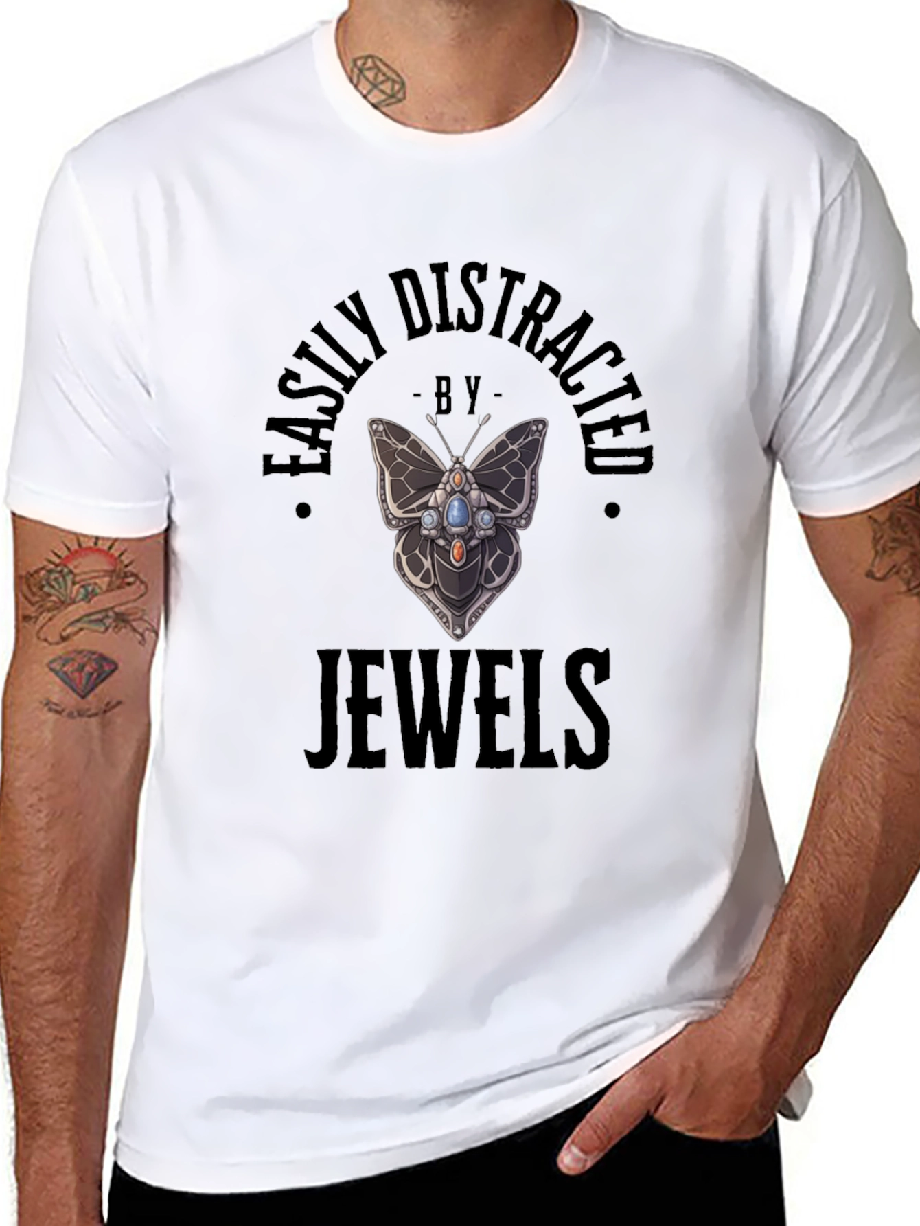 Easily Distracted by Jewels T-Shirt