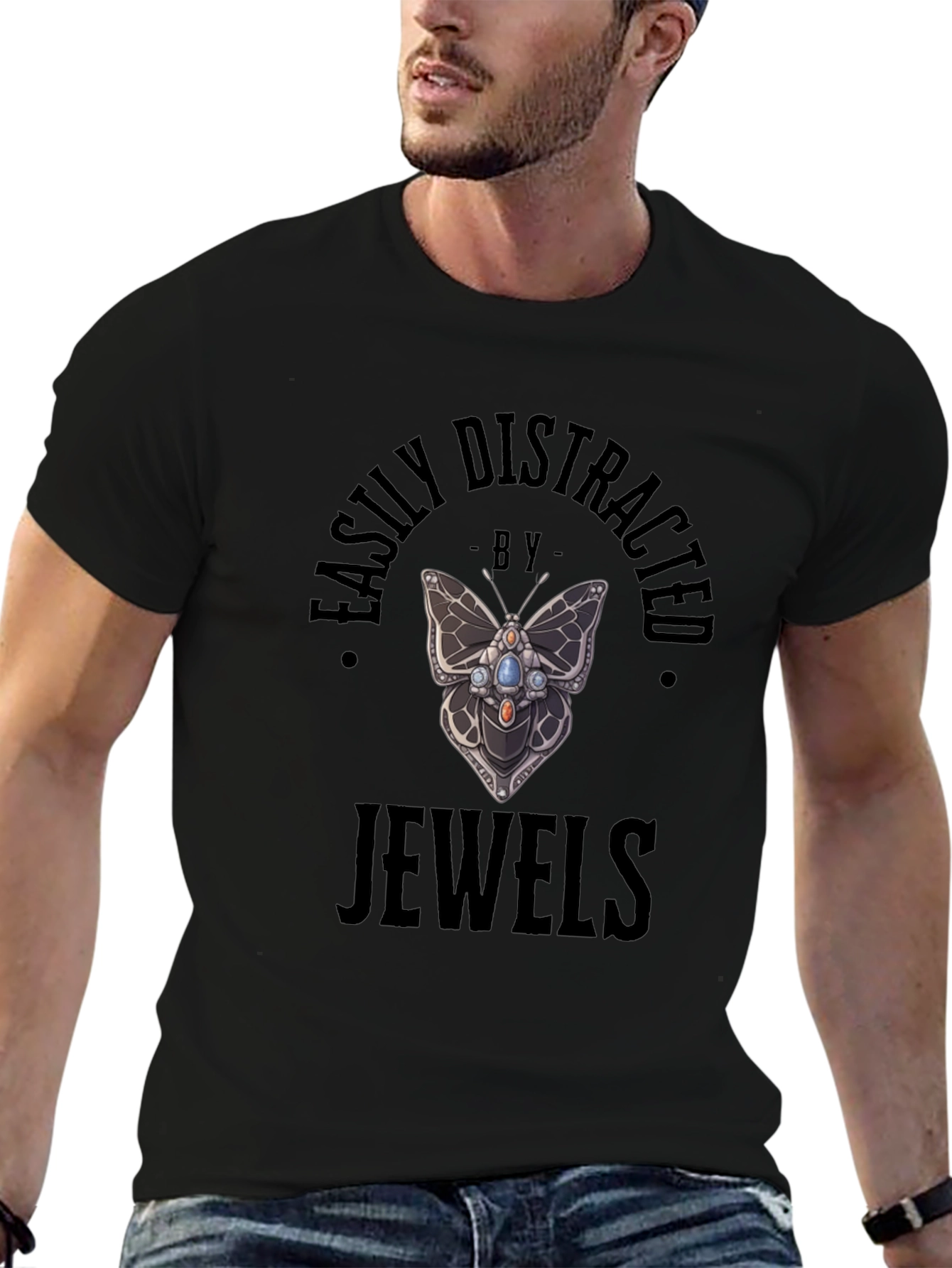 Easily Distracted by Jewels T-Shirt