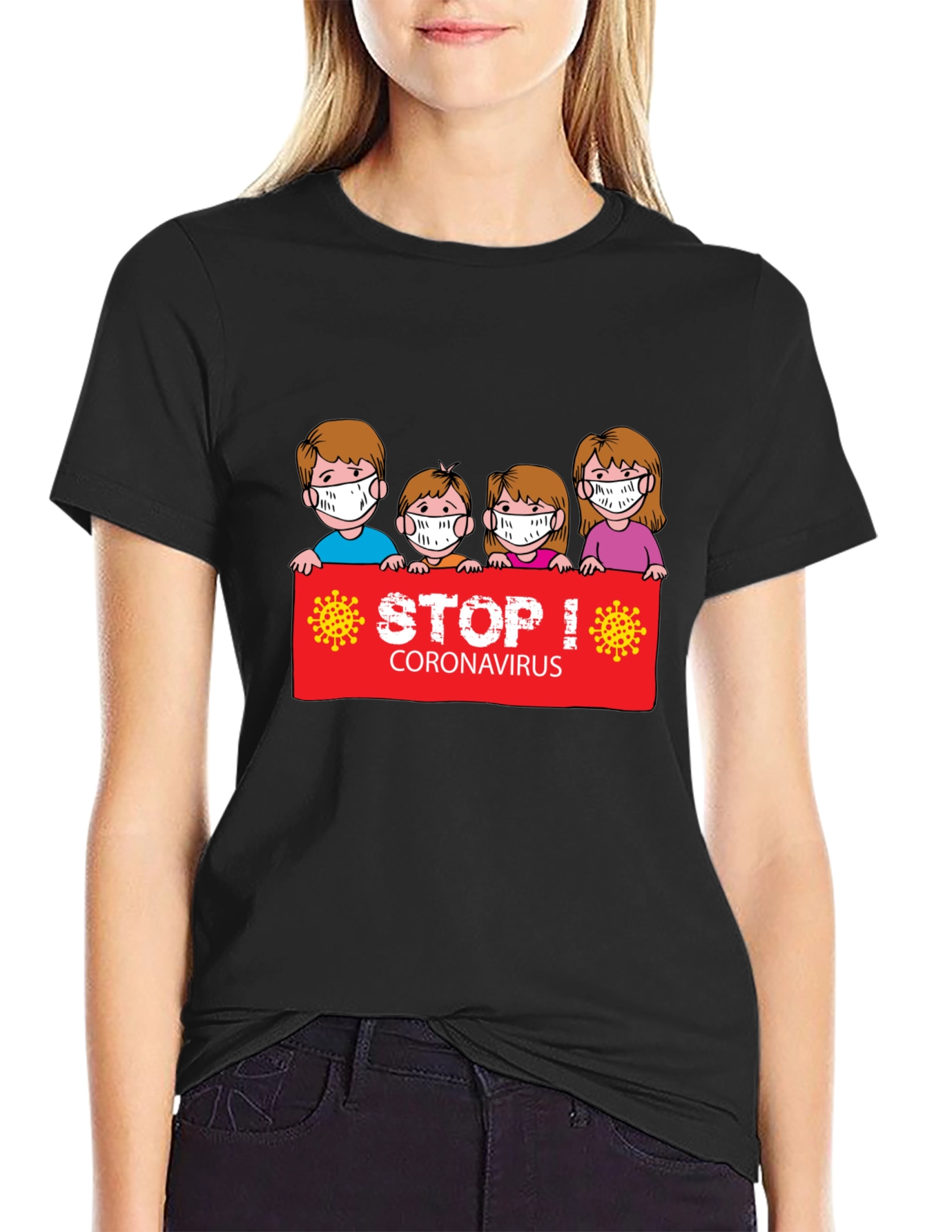 Stop Coronavirus Graphic T-Shirt