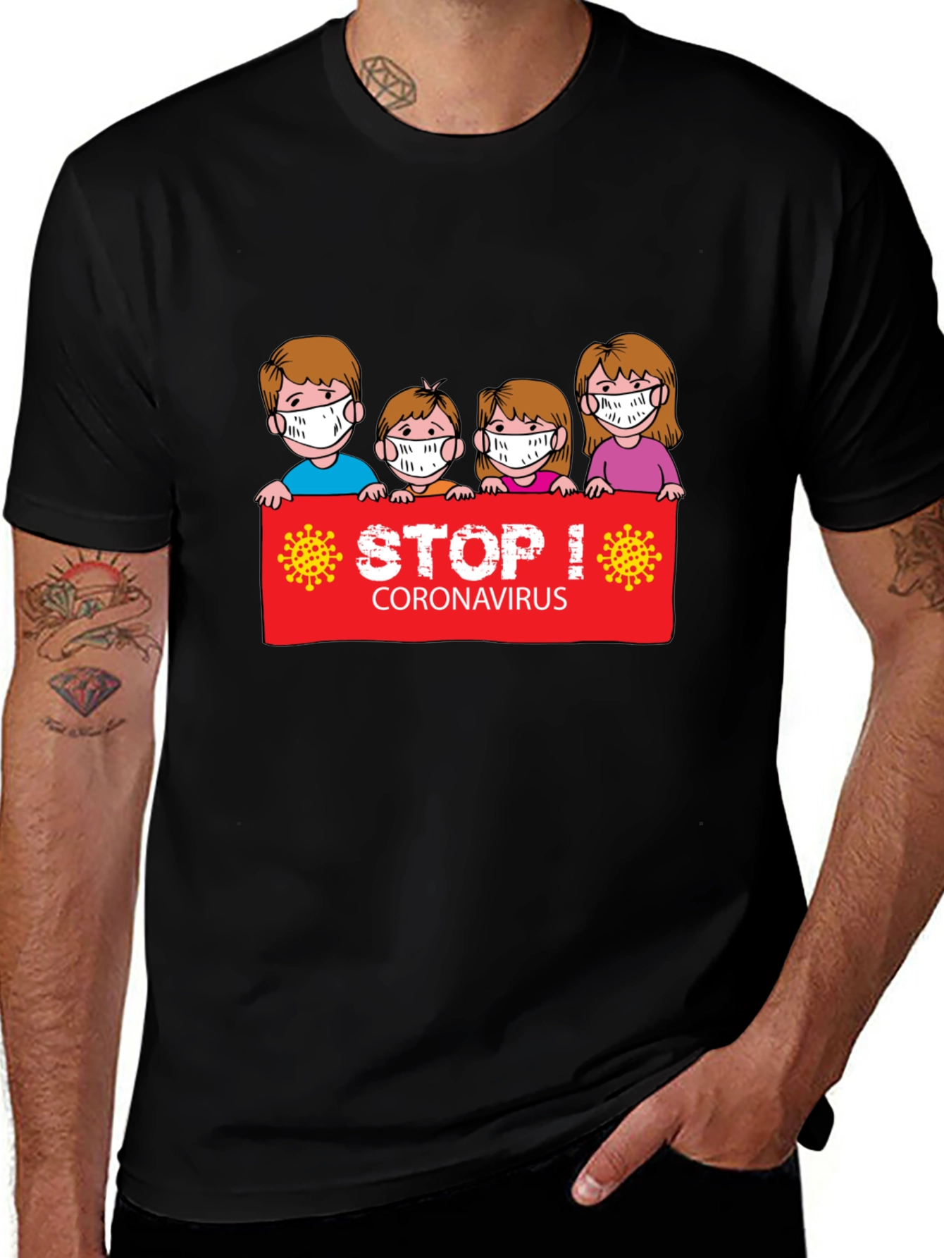 Stop Coronavirus Graphic T-Shirt