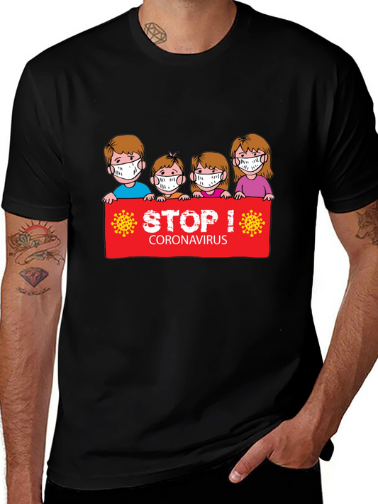 Stop Coronavirus Graphic T-Shirt