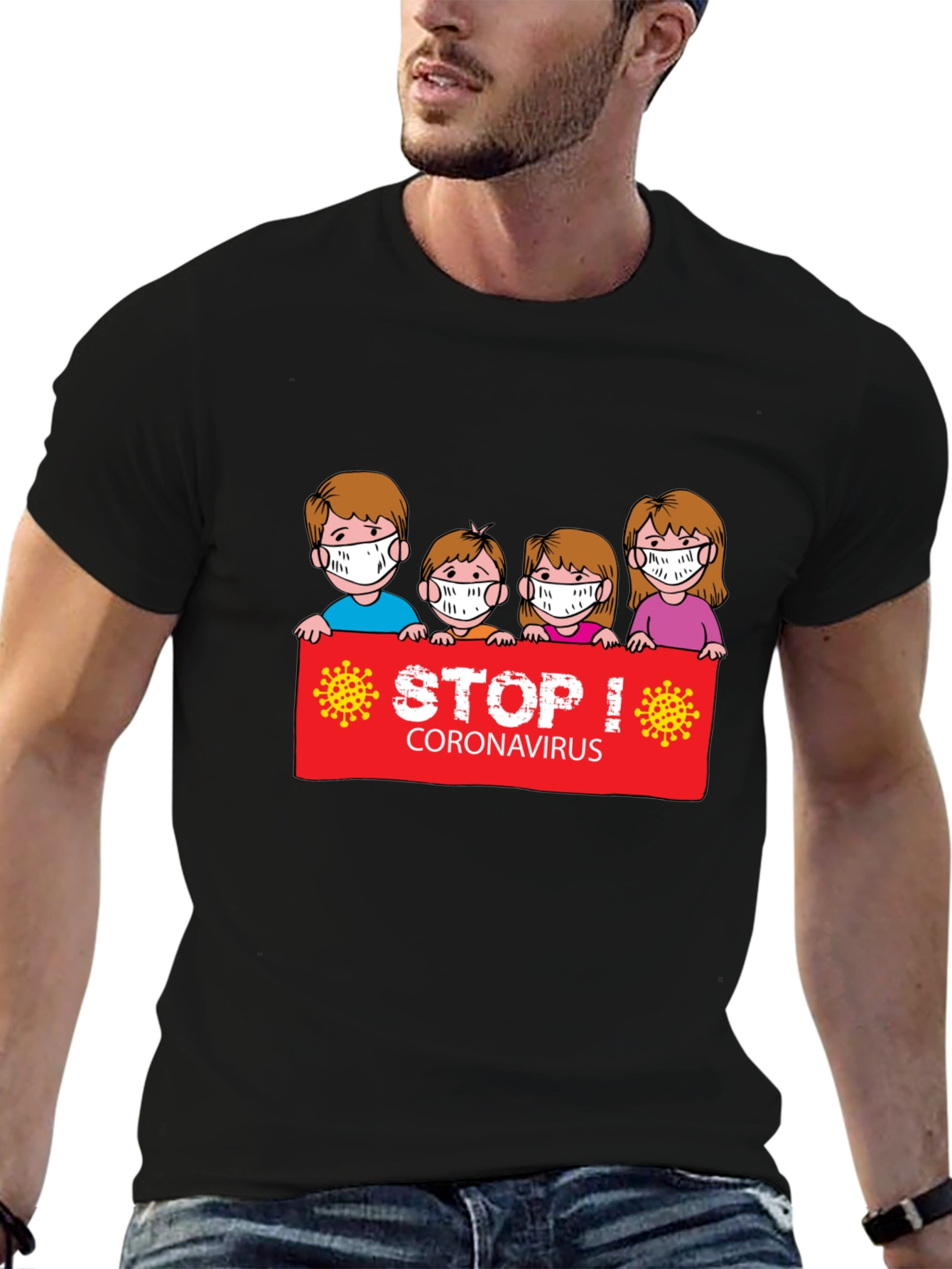 Stop Coronavirus Graphic T-Shirt
