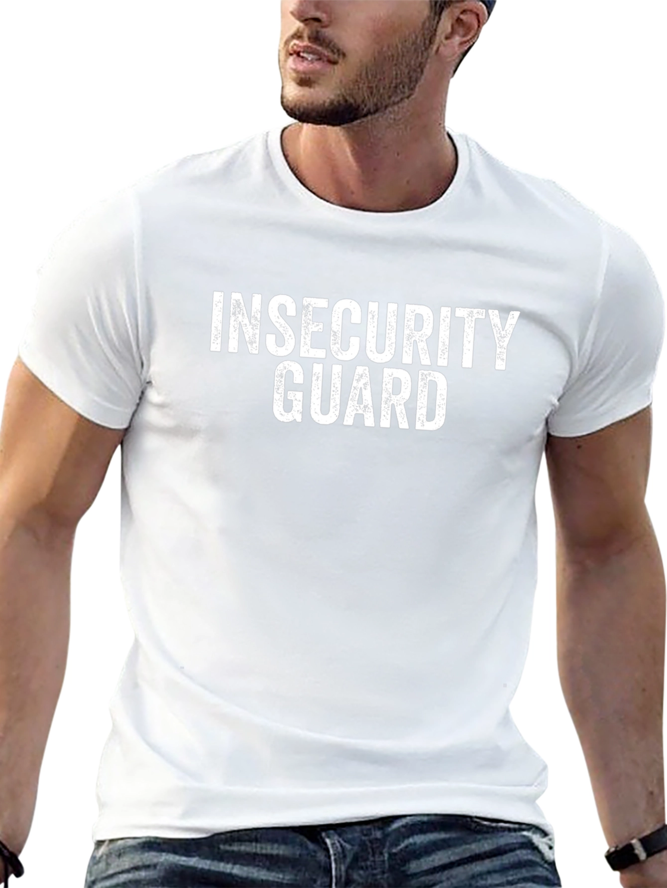 Insecurity Guard Funny Graphic T-Shirt