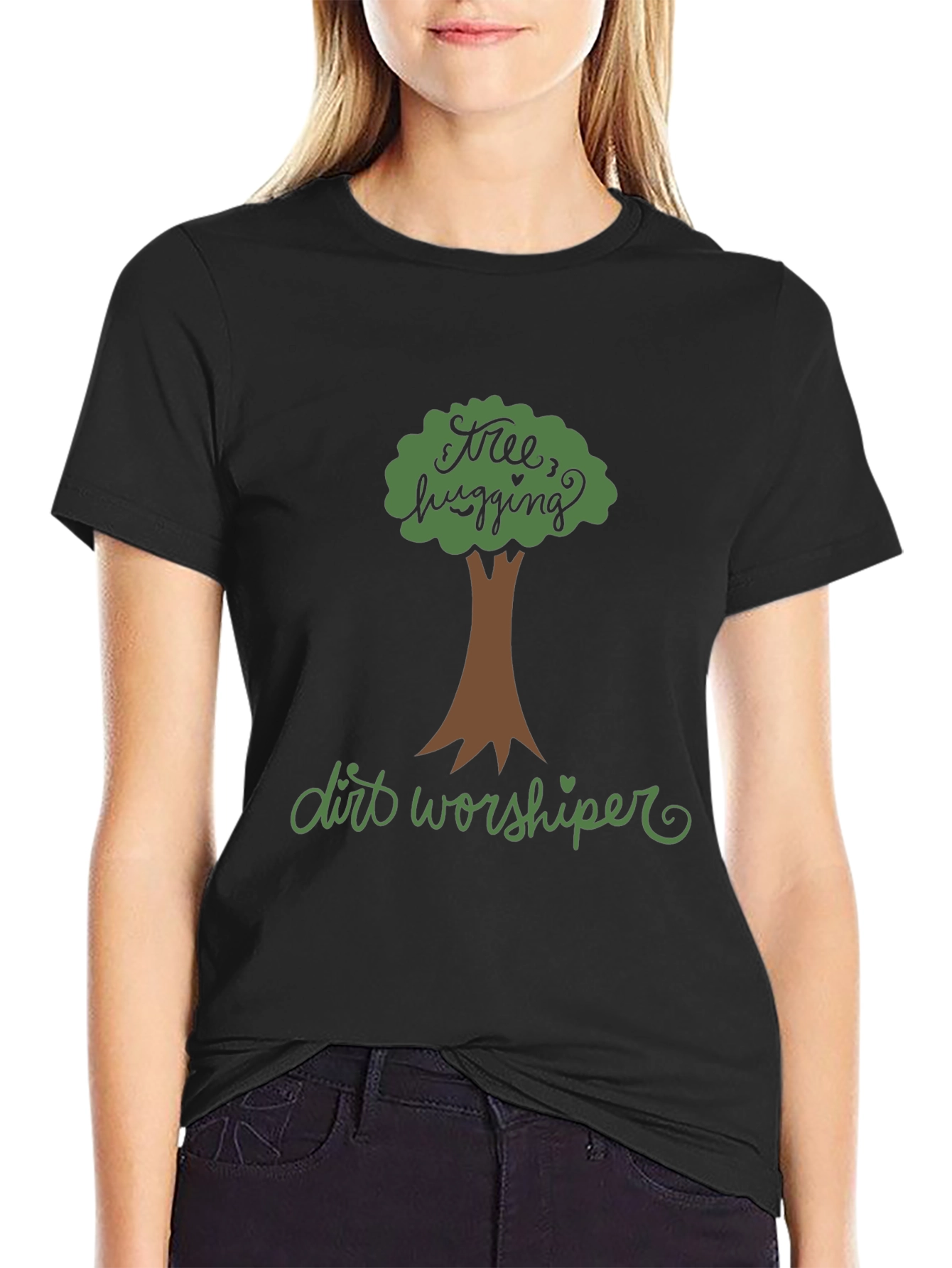 Tree Hugging Dirt Worshiper Graphic Tee - Eco-Friendly