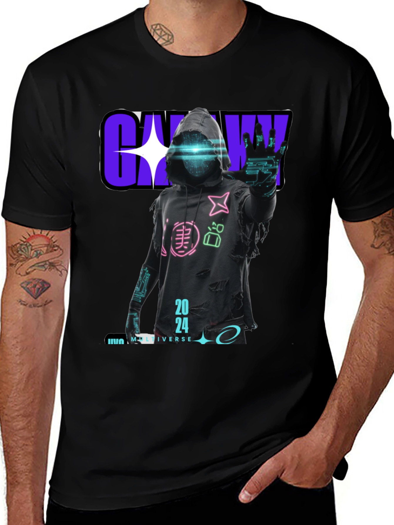 Cyberpunk 2024 Graphic T-Shirt - Unique Design