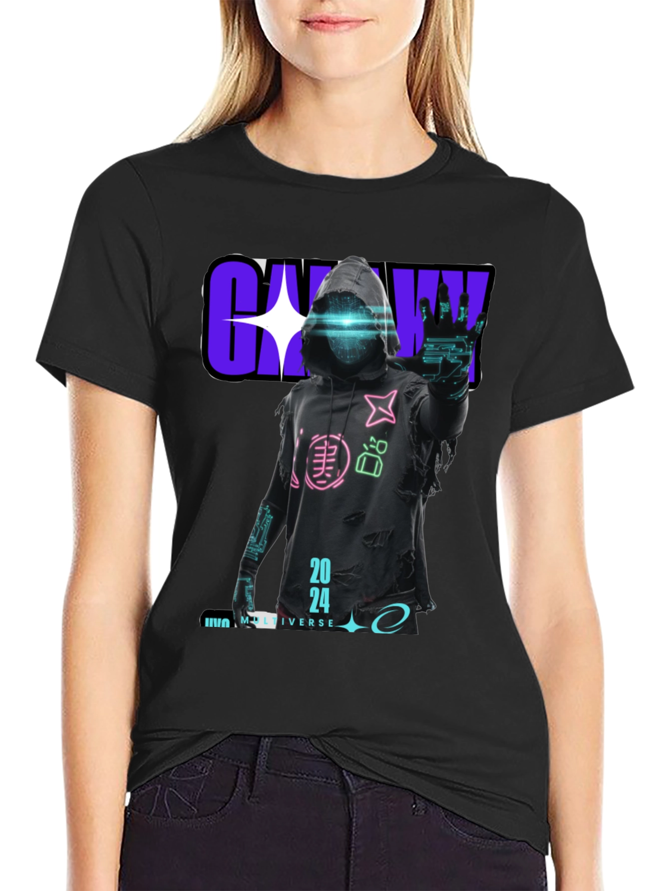 Cyberpunk 2024 Graphic T-Shirt - Unique Design