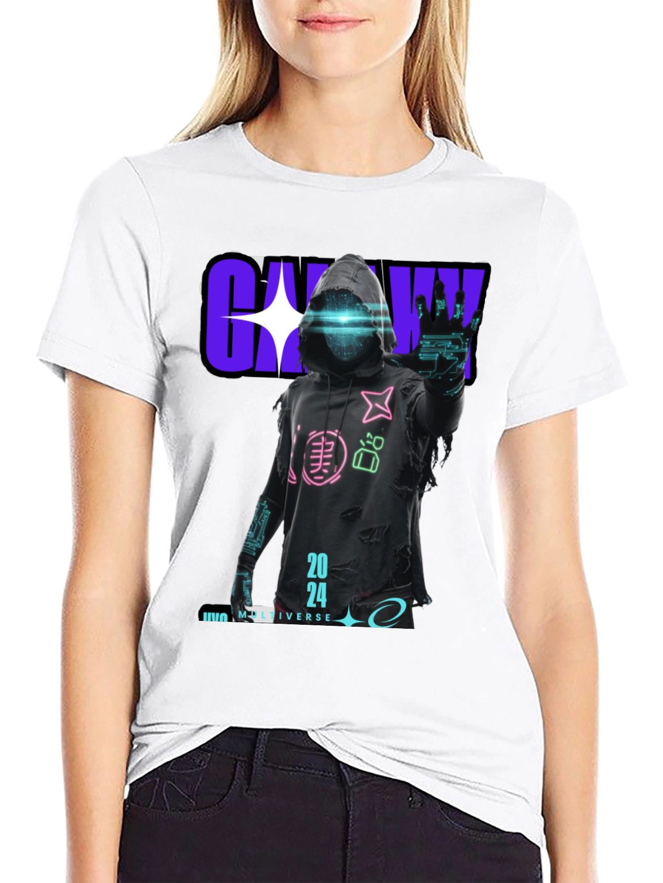 Cyberpunk 2024 Graphic T-Shirt - Unique Design
