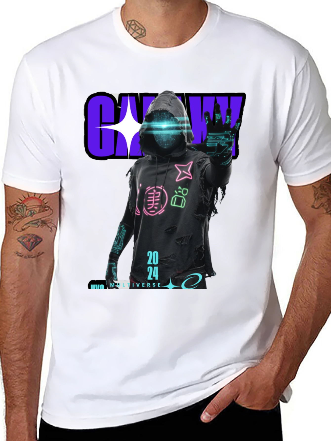 Cyberpunk 2024 Graphic T-Shirt - Unique Design