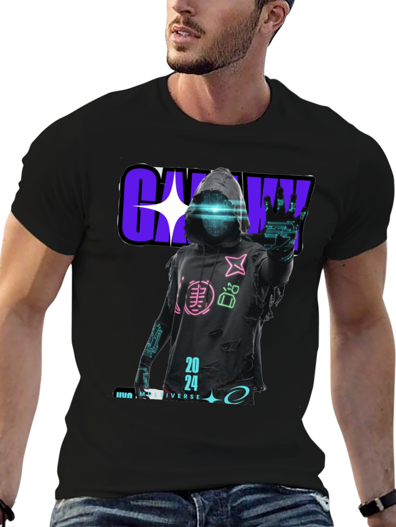 Cyberpunk 2024 Graphic T-Shirt - Unique Design