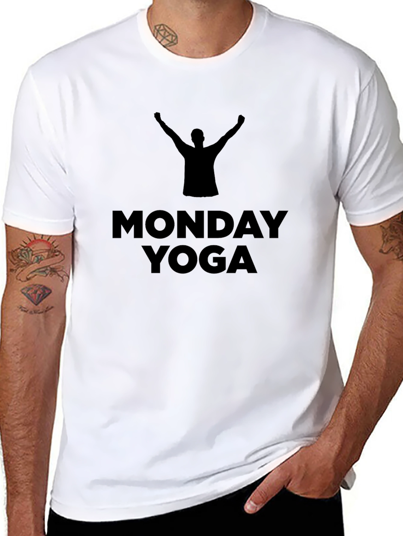 Monday Yoga T-Shirt - Black