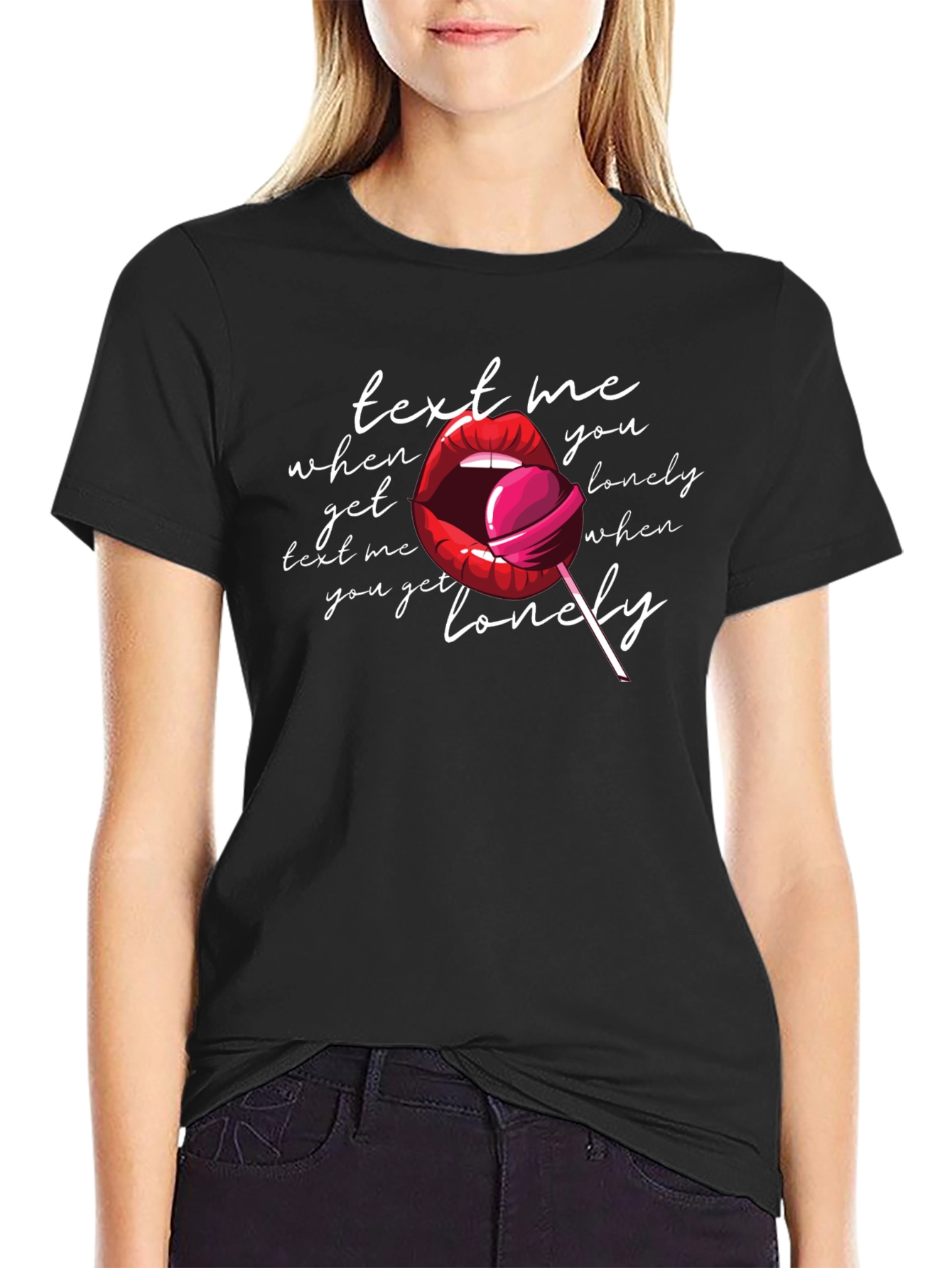 Text Me When You Get Lonely Graphic Tee