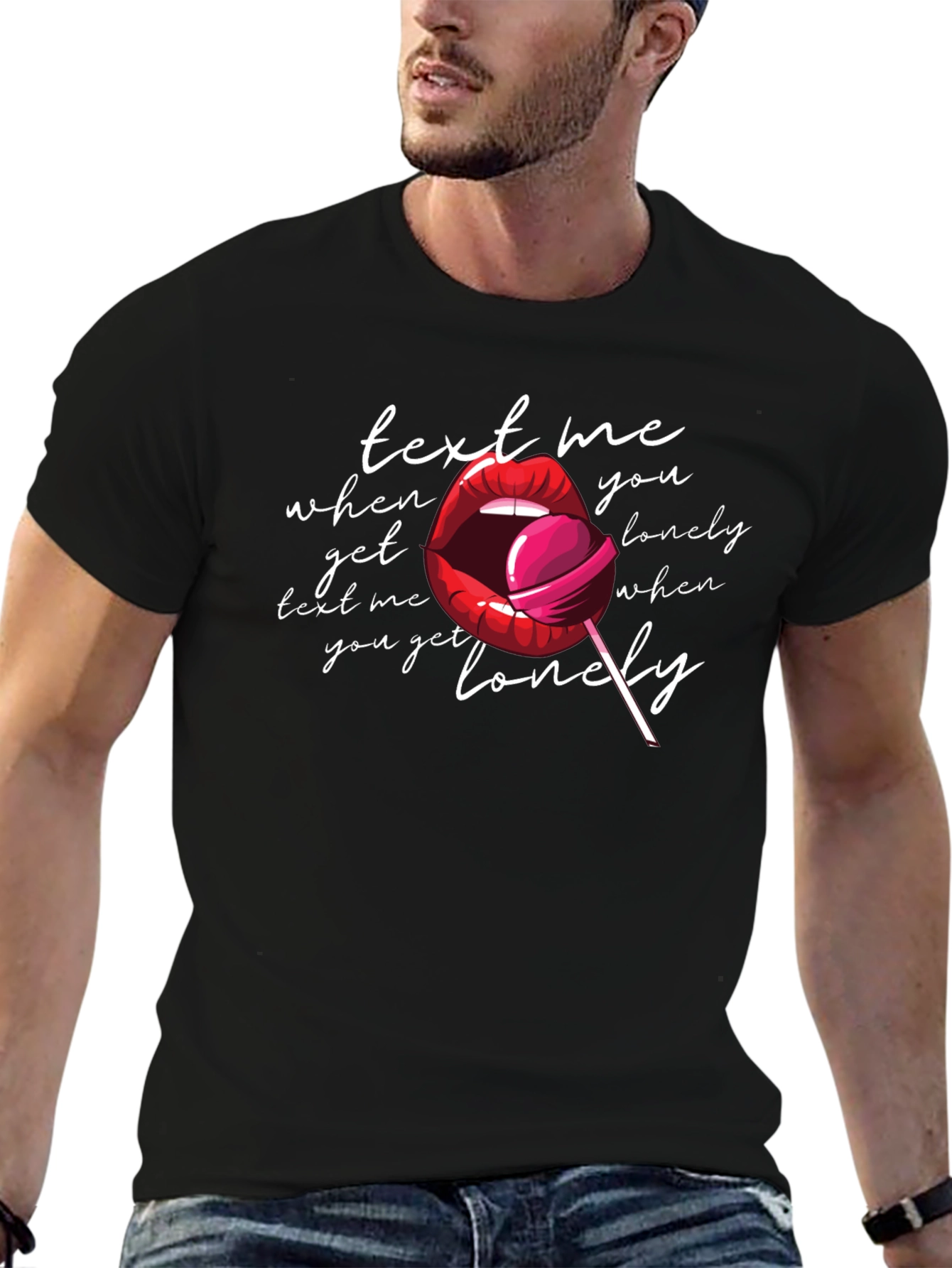 Text Me When You Get Lonely Graphic Tee