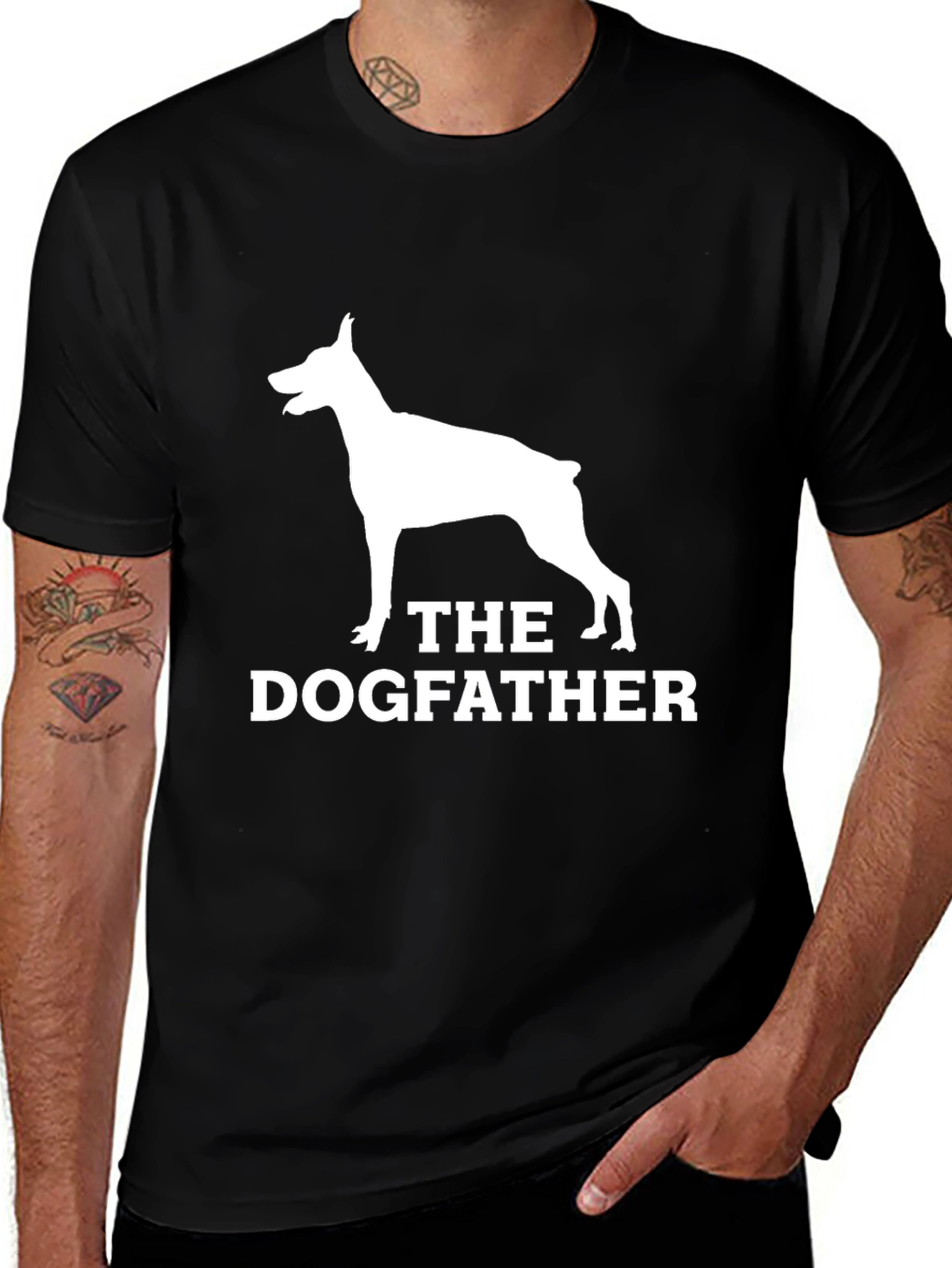 The Dogfather T-Shirt – Funny Doberman Dog Lover Tee