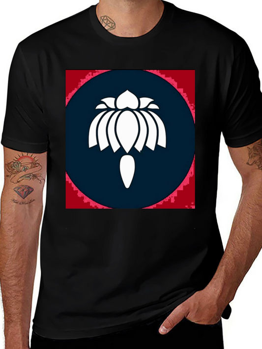 Lotus Symbol Black T-Shirt