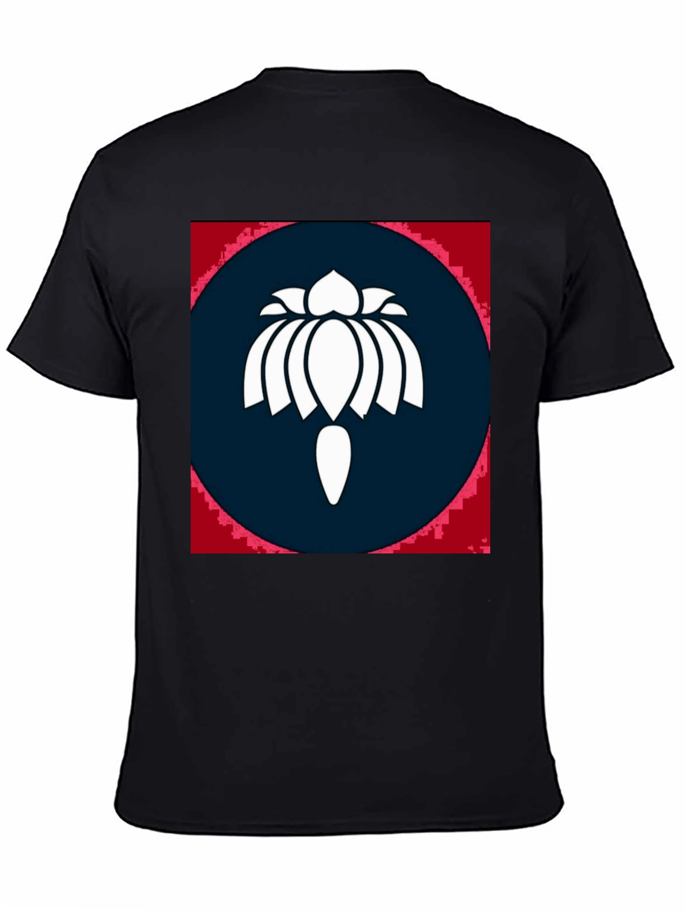 Lotus Symbol Black T-Shirt