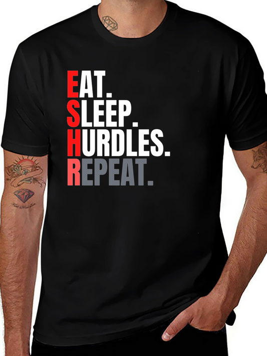 Eat Sleep Hurdles Repeat T-Shirt