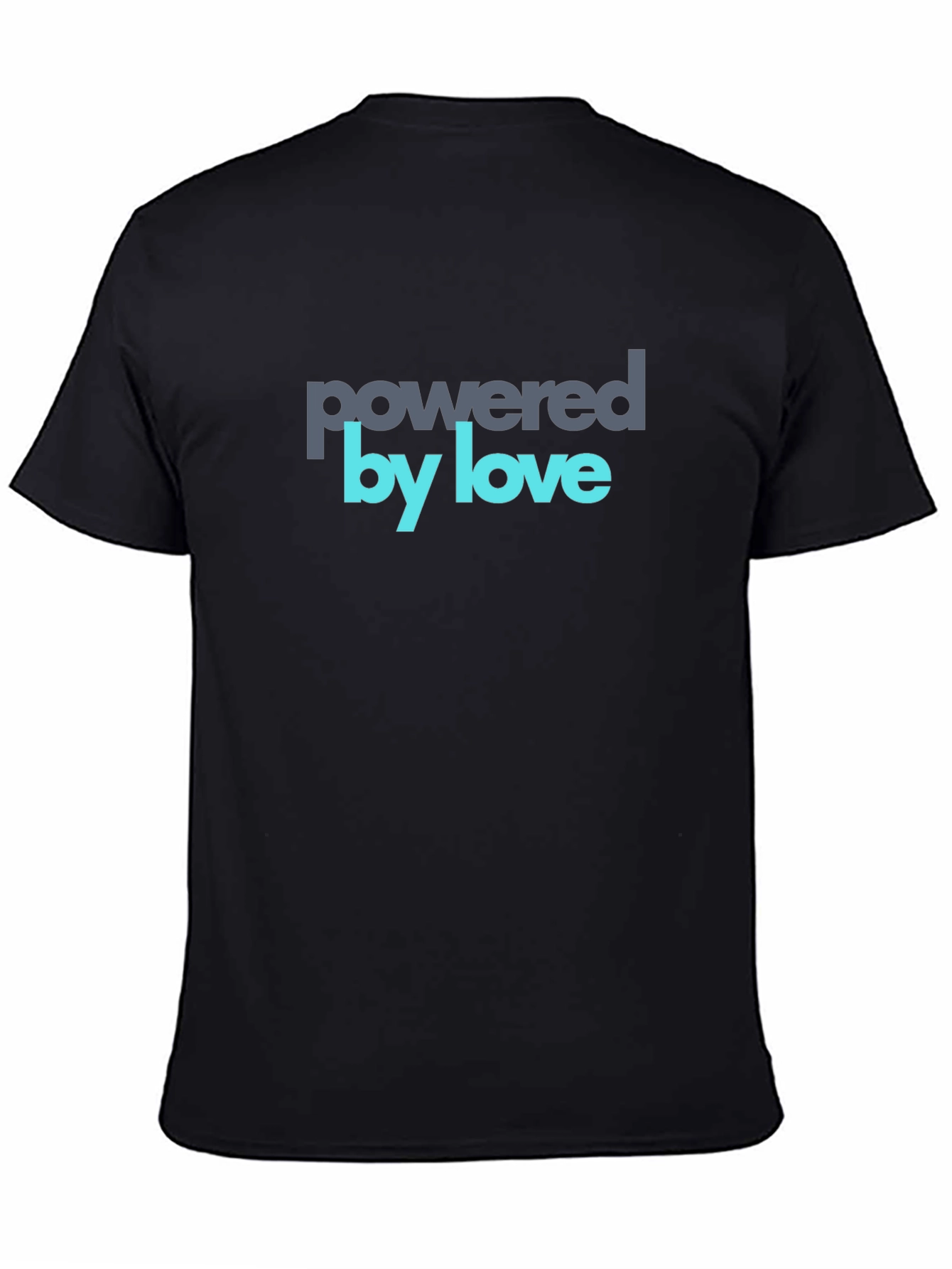 Powered by Love Graphic Tee - Soft Cotton Blend