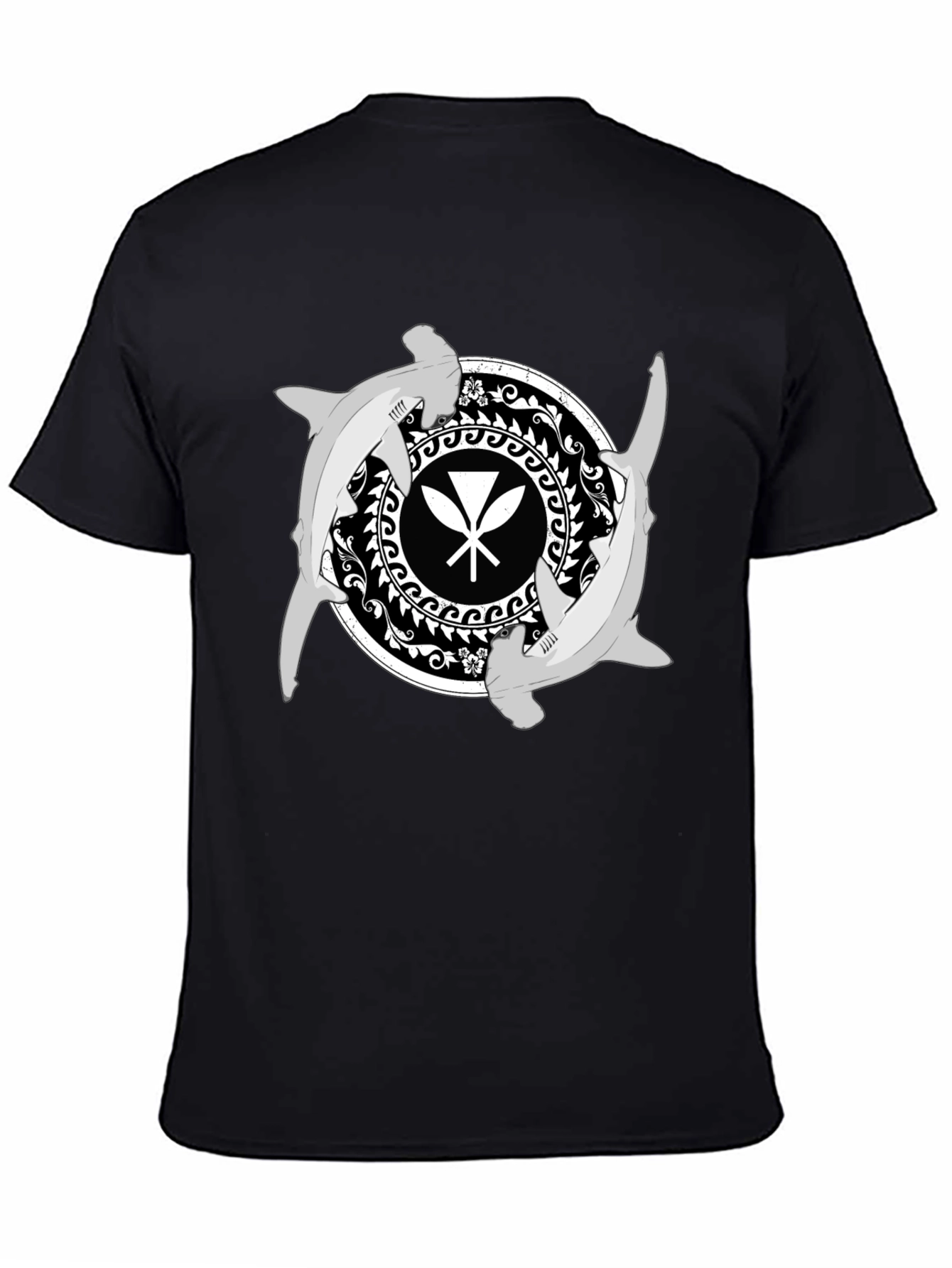 Hammerhead Shark Hawaiian Paddles T-Shirt
