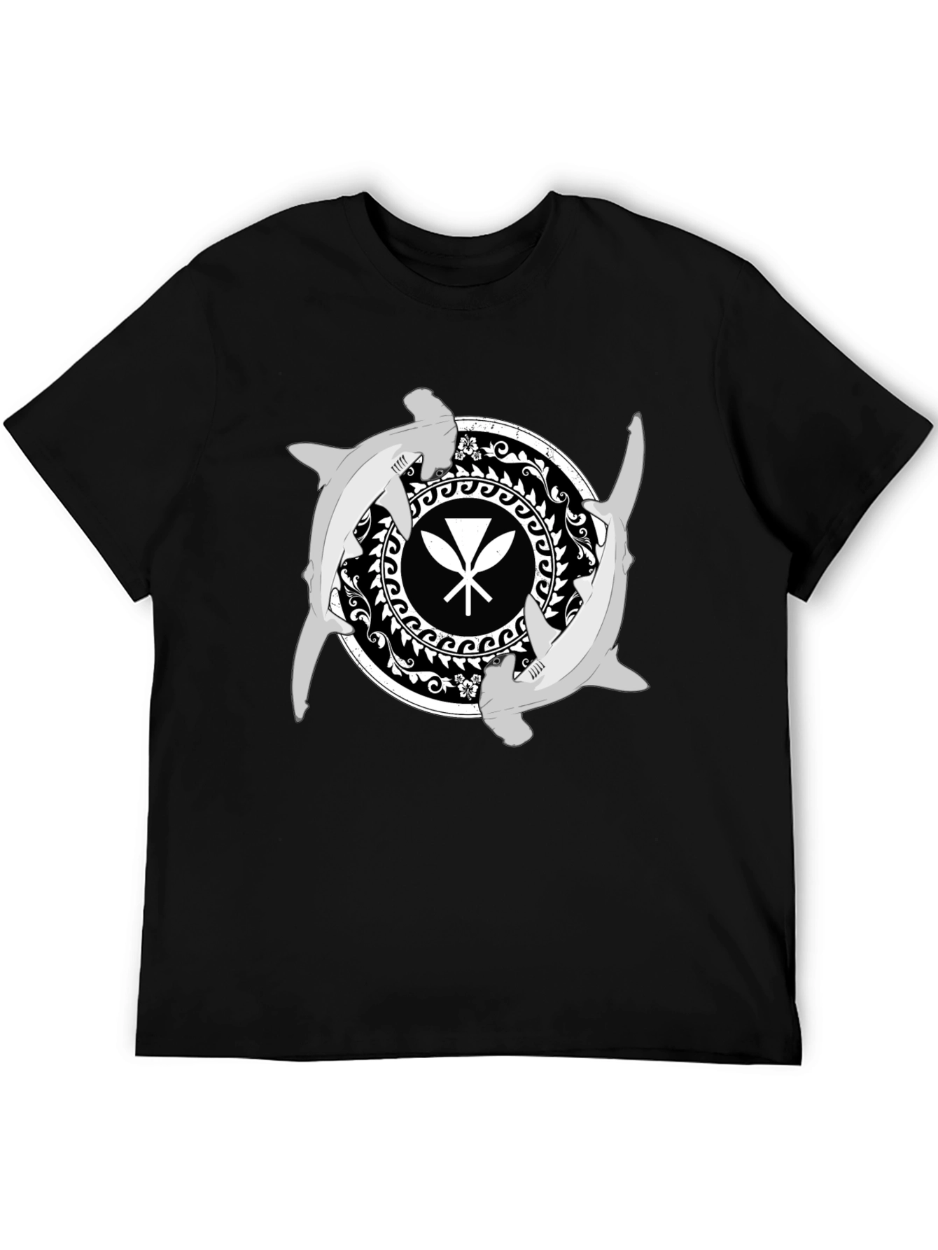 Hammerhead Shark Hawaiian Paddles T-Shirt