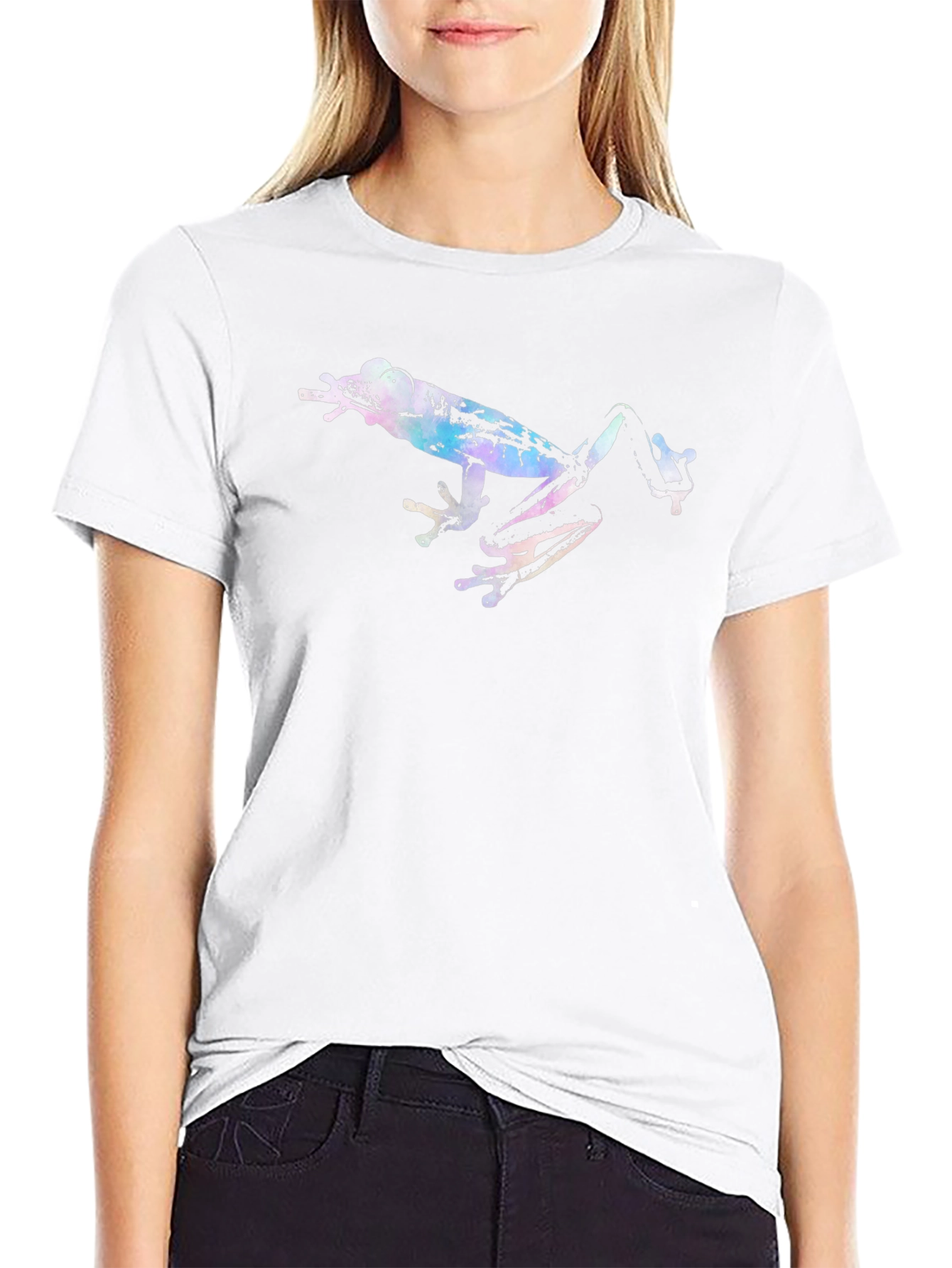 Funky Frog Tee - Black Casual T-Shirt