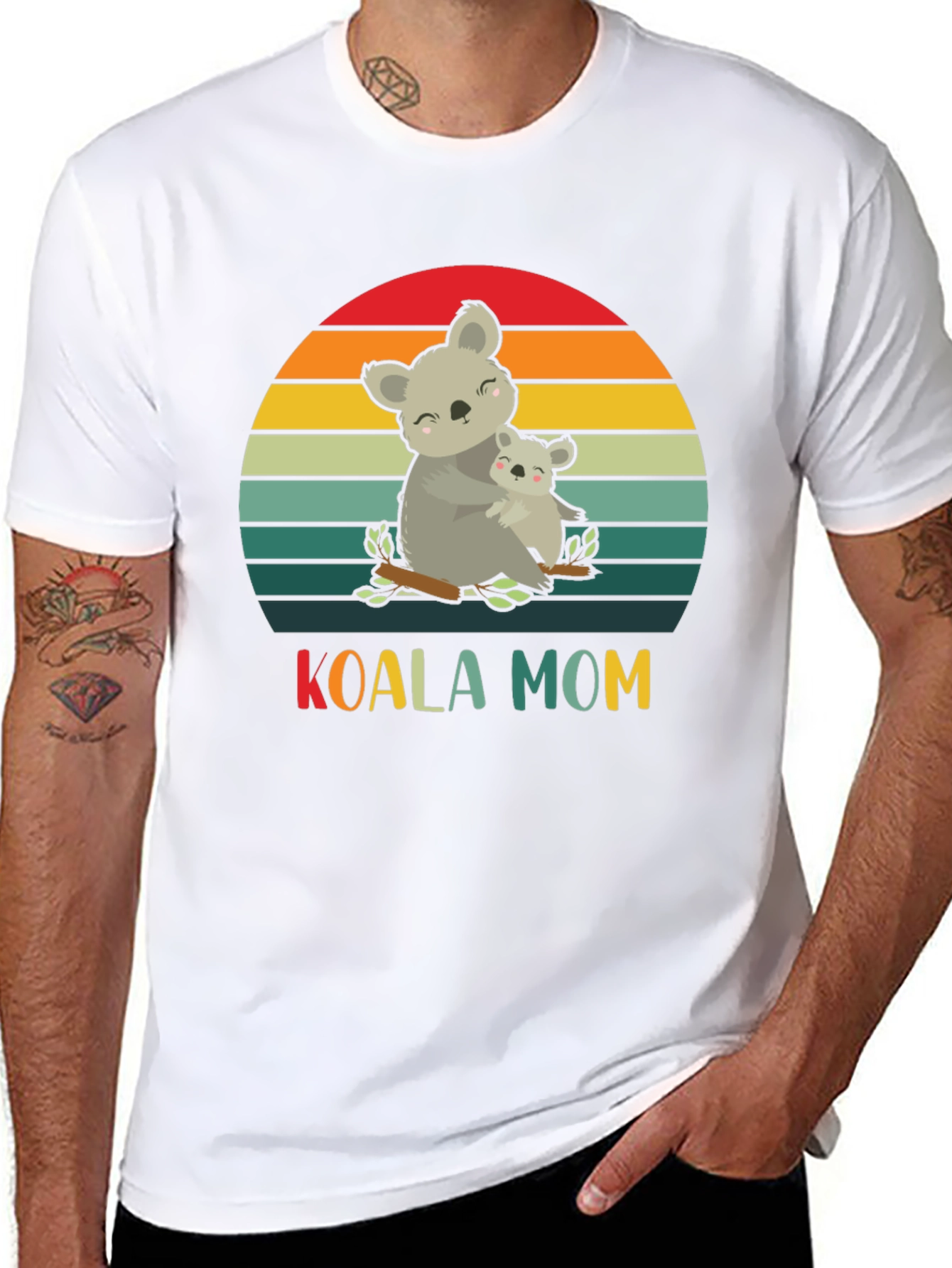 Koala Mom Graphic T-Shirt - Cute Animal Lover Tee