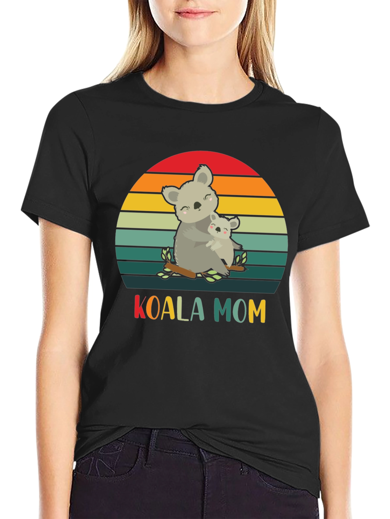 Koala Mom Graphic T-Shirt - Cute Animal Lover Tee