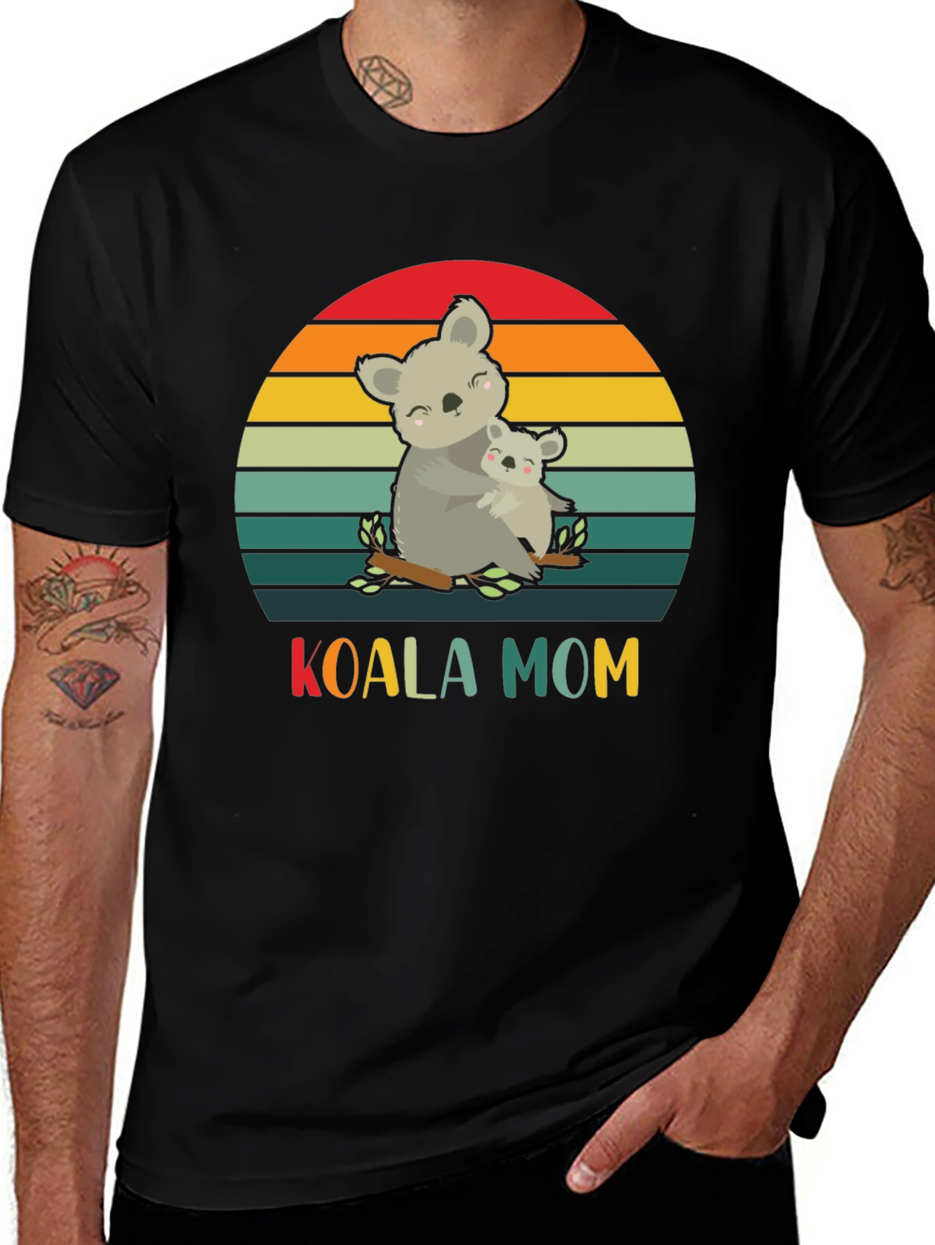 Koala Mom Graphic T-Shirt - Cute Animal Lover Tee