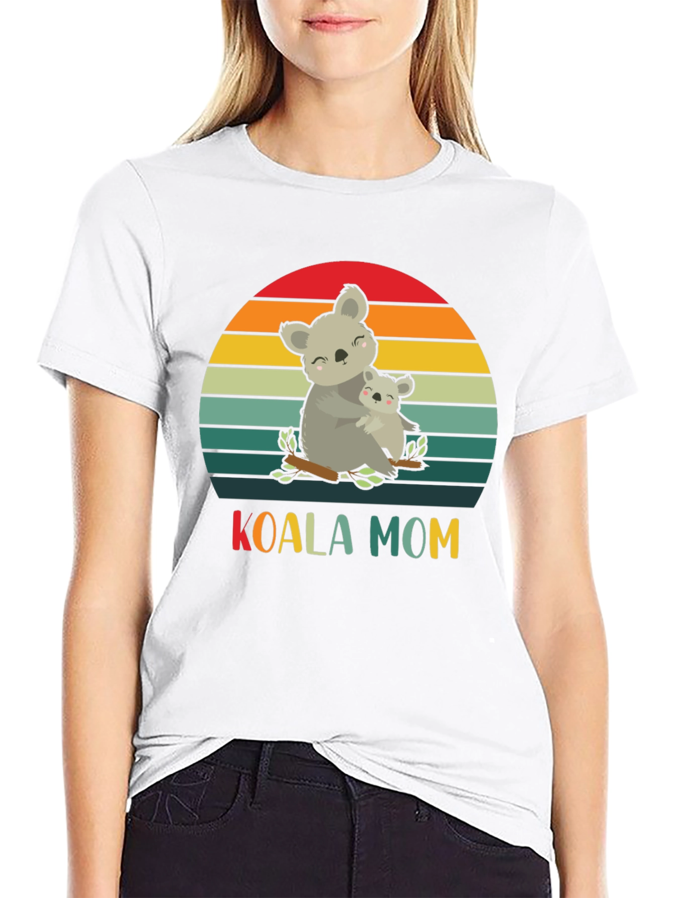 Koala Mom Graphic T-Shirt - Cute Animal Lover Tee