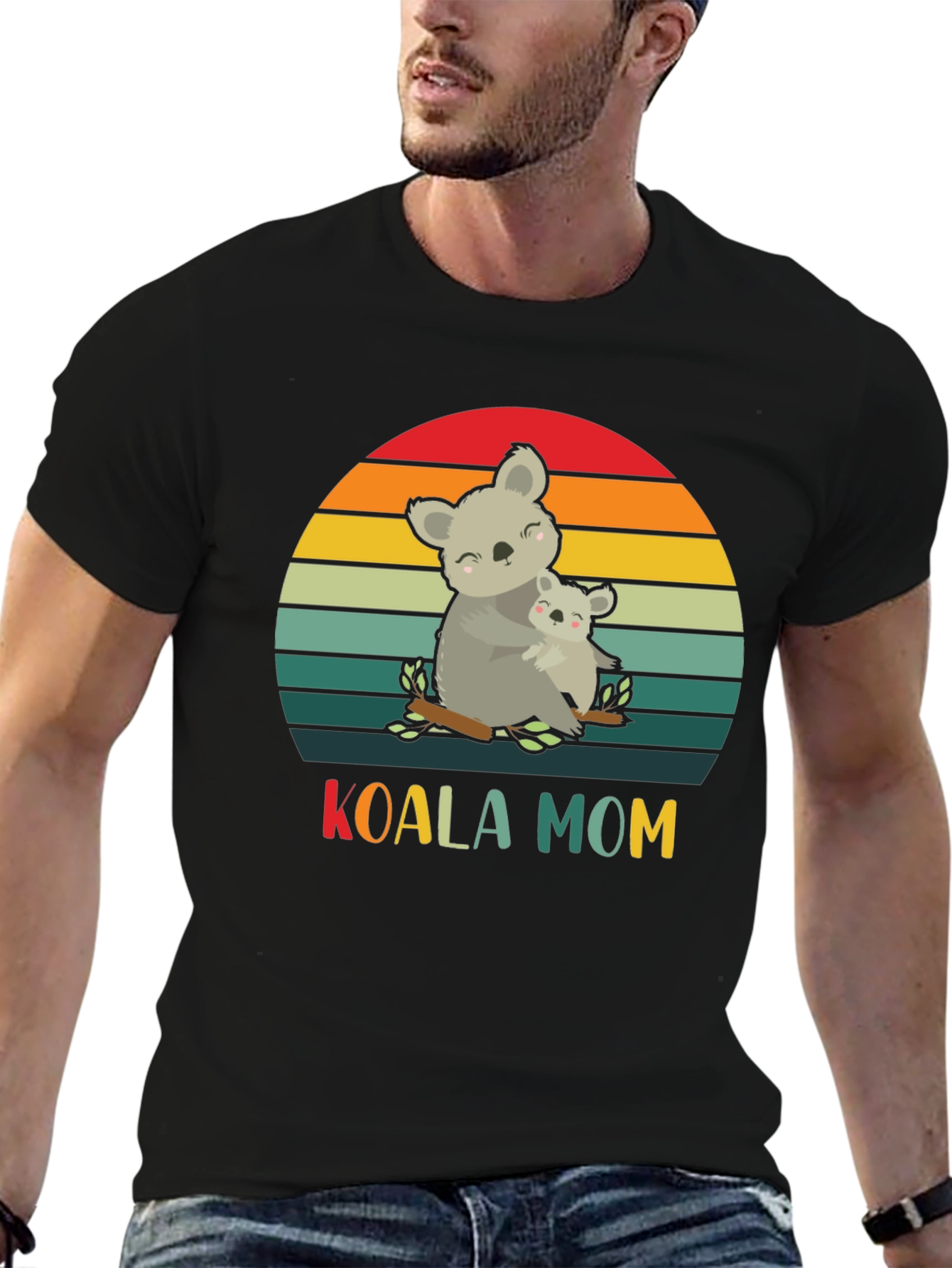 Koala Mom Graphic T-Shirt - Cute Animal Lover Tee