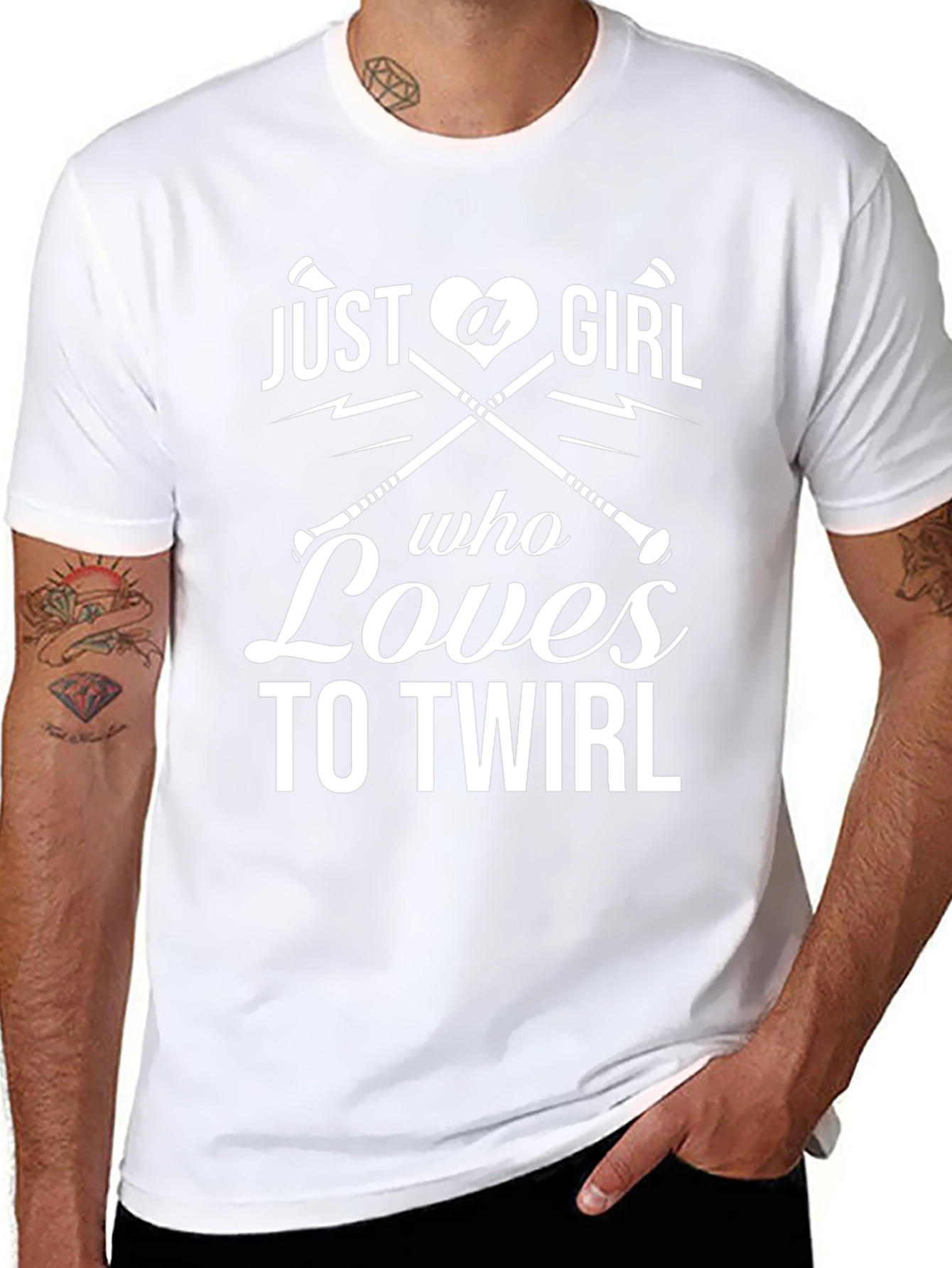 Just a Girl Who Loves to Twirl Black T-Shirt