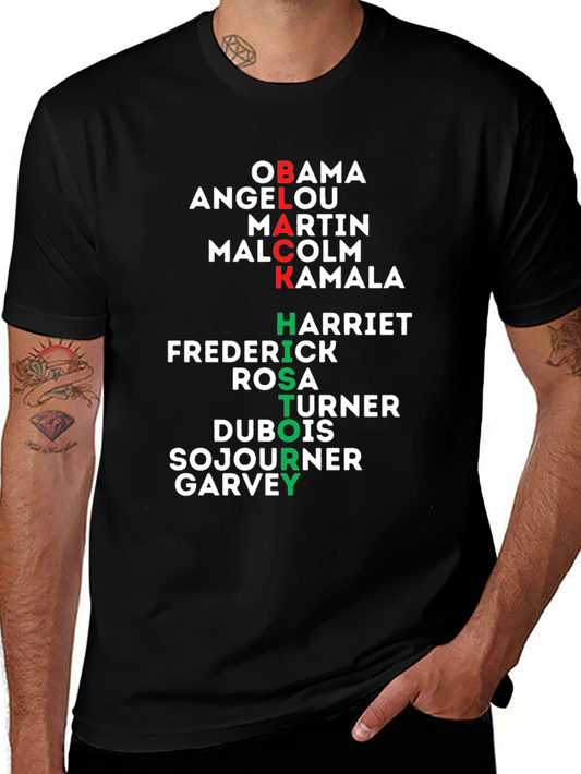 Black History T-Shirt -  Obama Martin Kamala Harriet