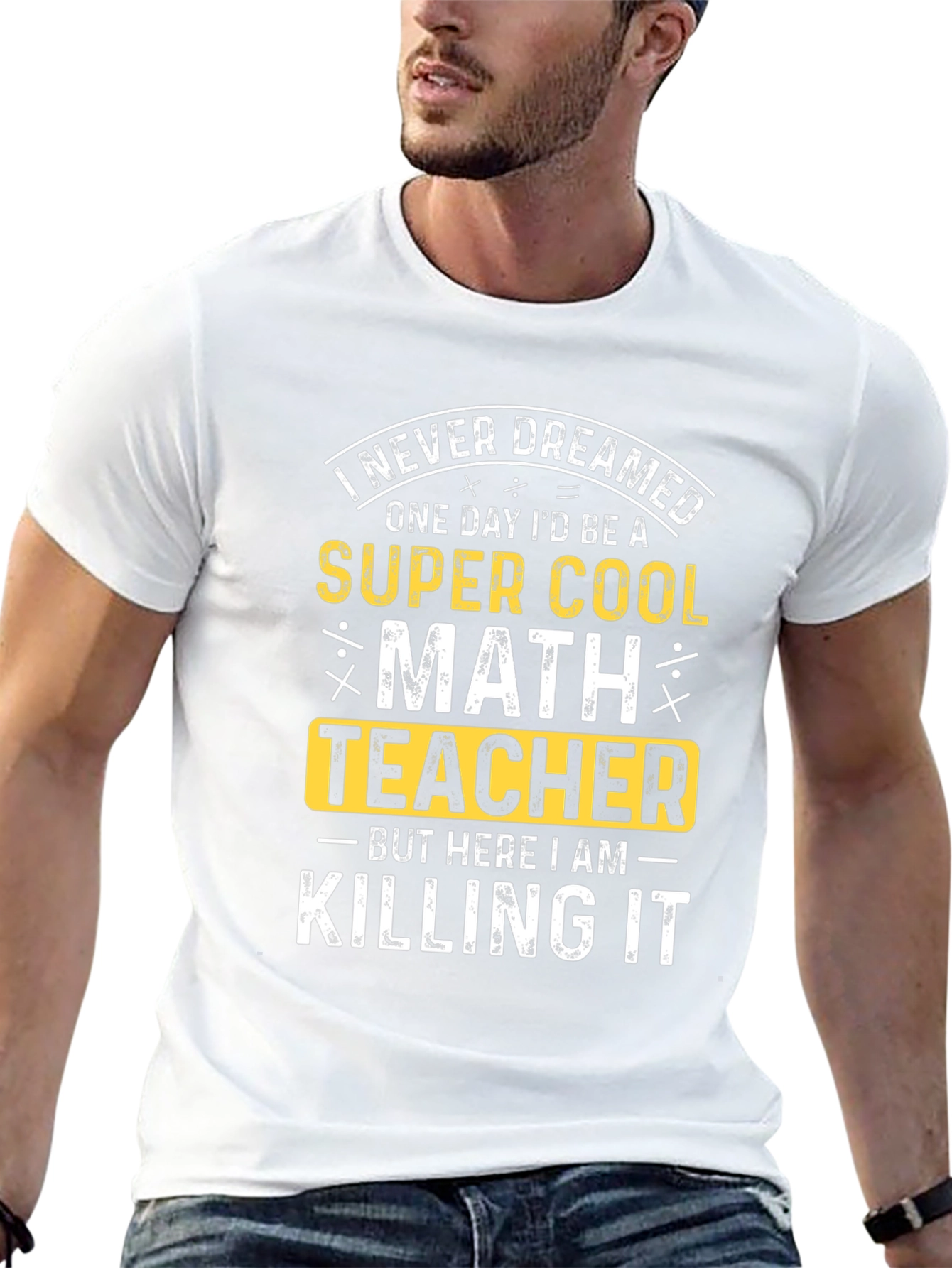 Super Cool Math Teacher T-Shirt - Black