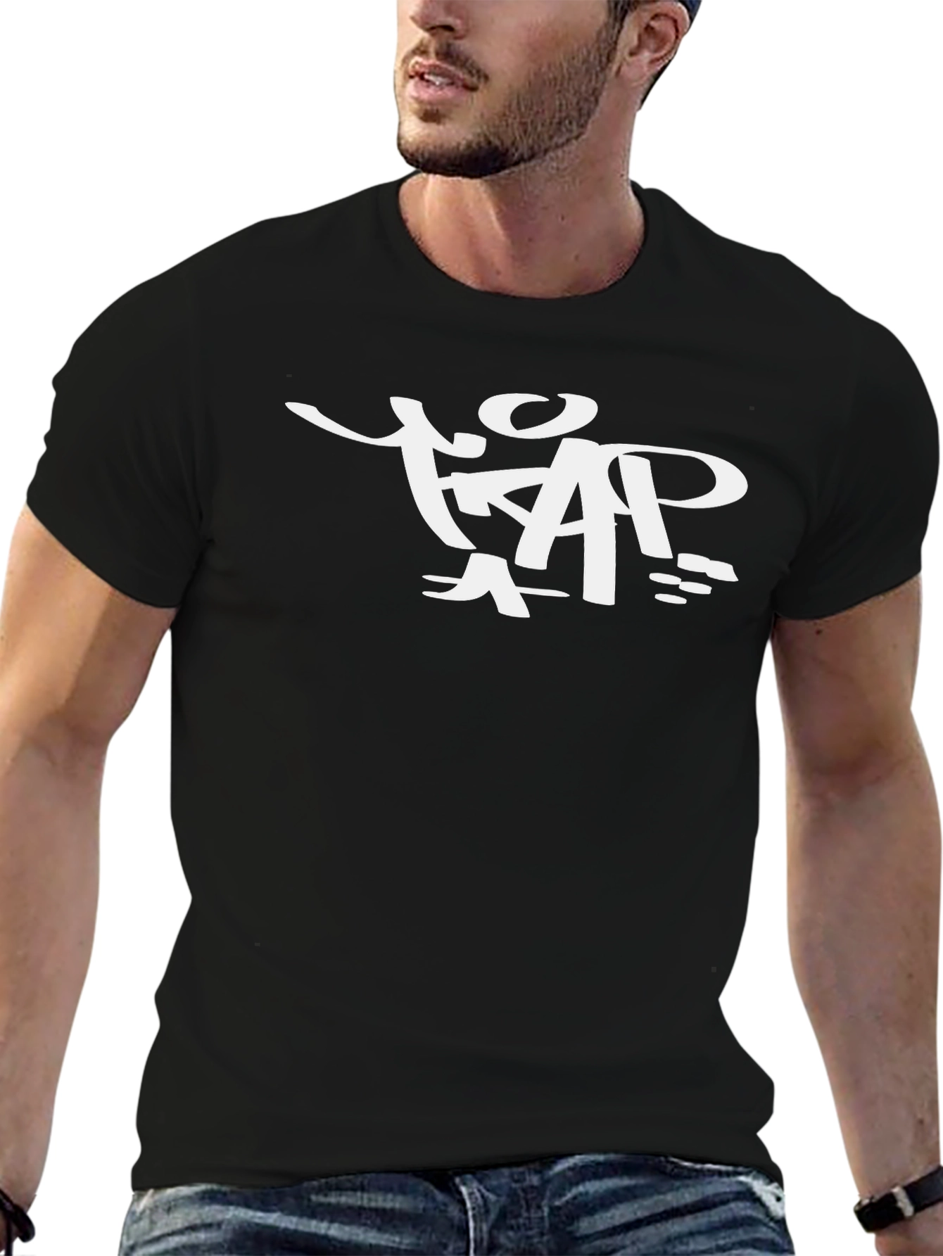 Trap T-Shirt - Black Crew Neck Tee
