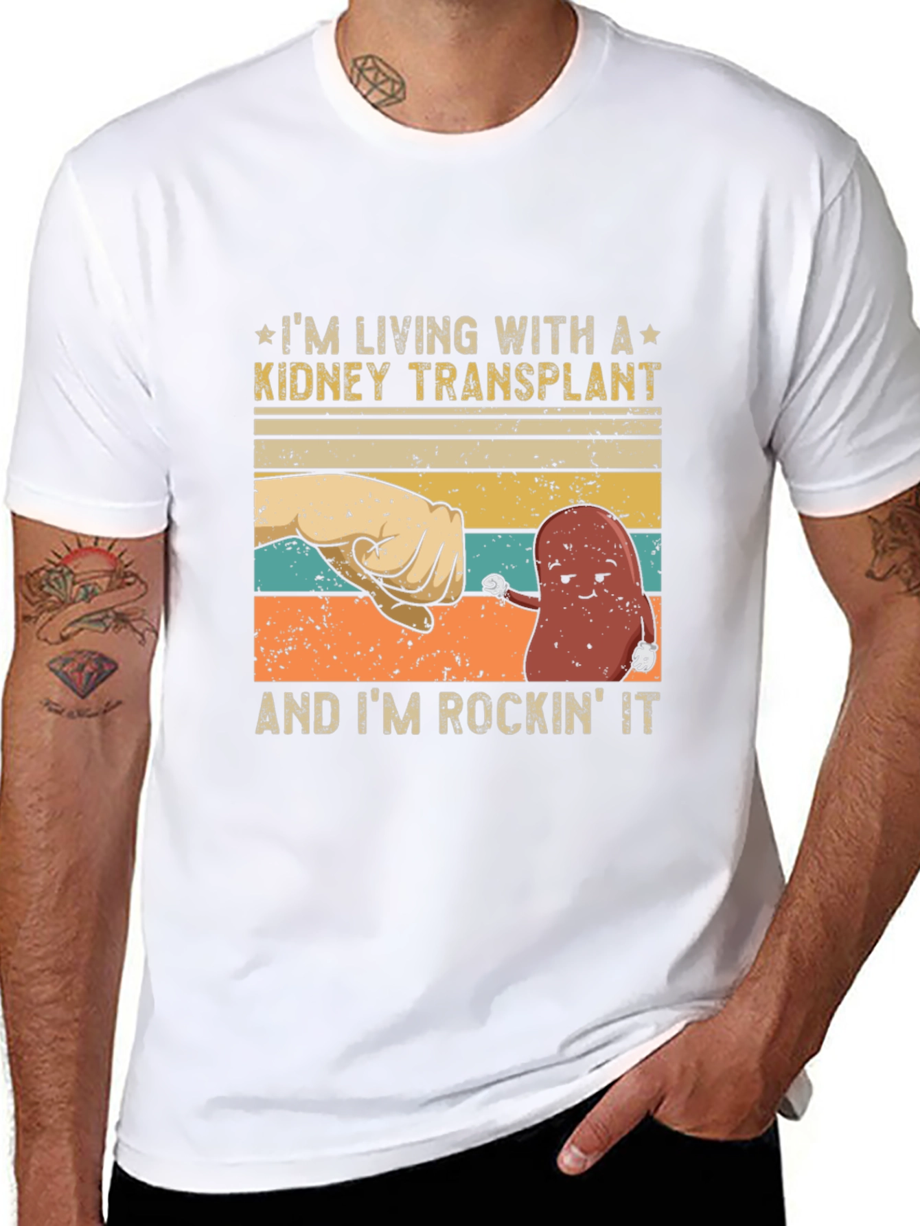 Kidney Transplant Awareness Graphic T-Shirt