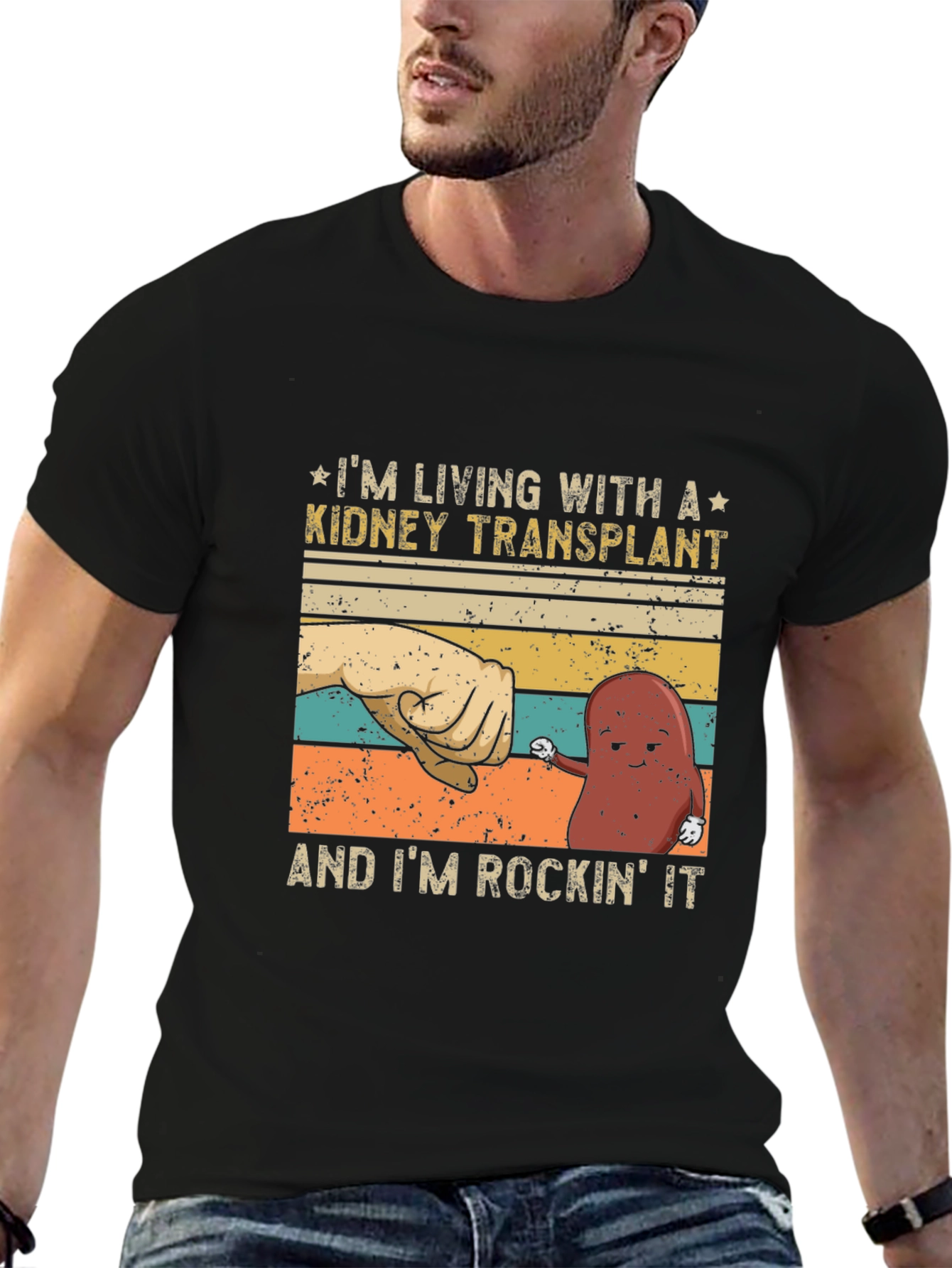 Kidney Transplant Awareness Graphic T-Shirt