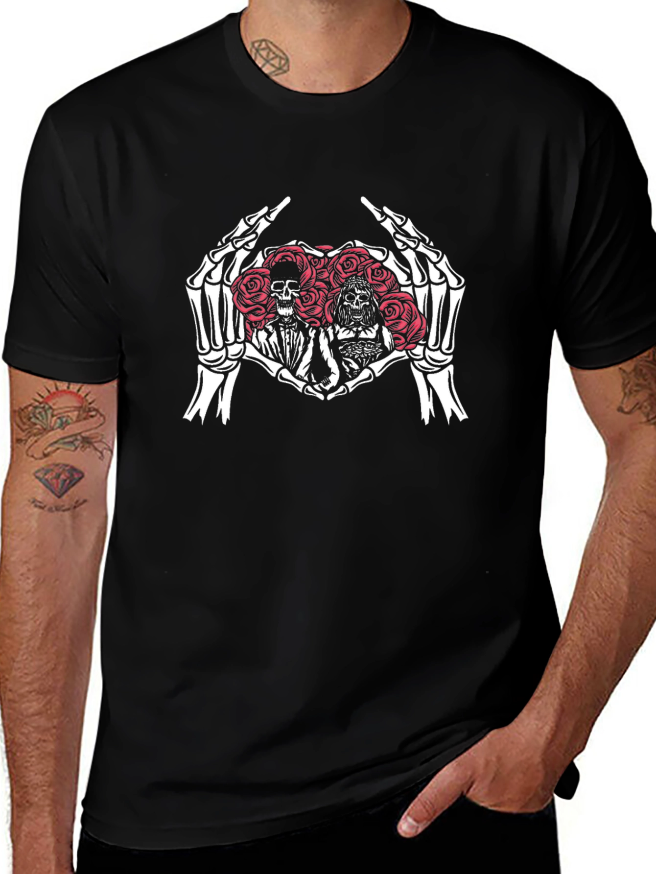 Skeleton Love T-Shirt: Bride & Groom