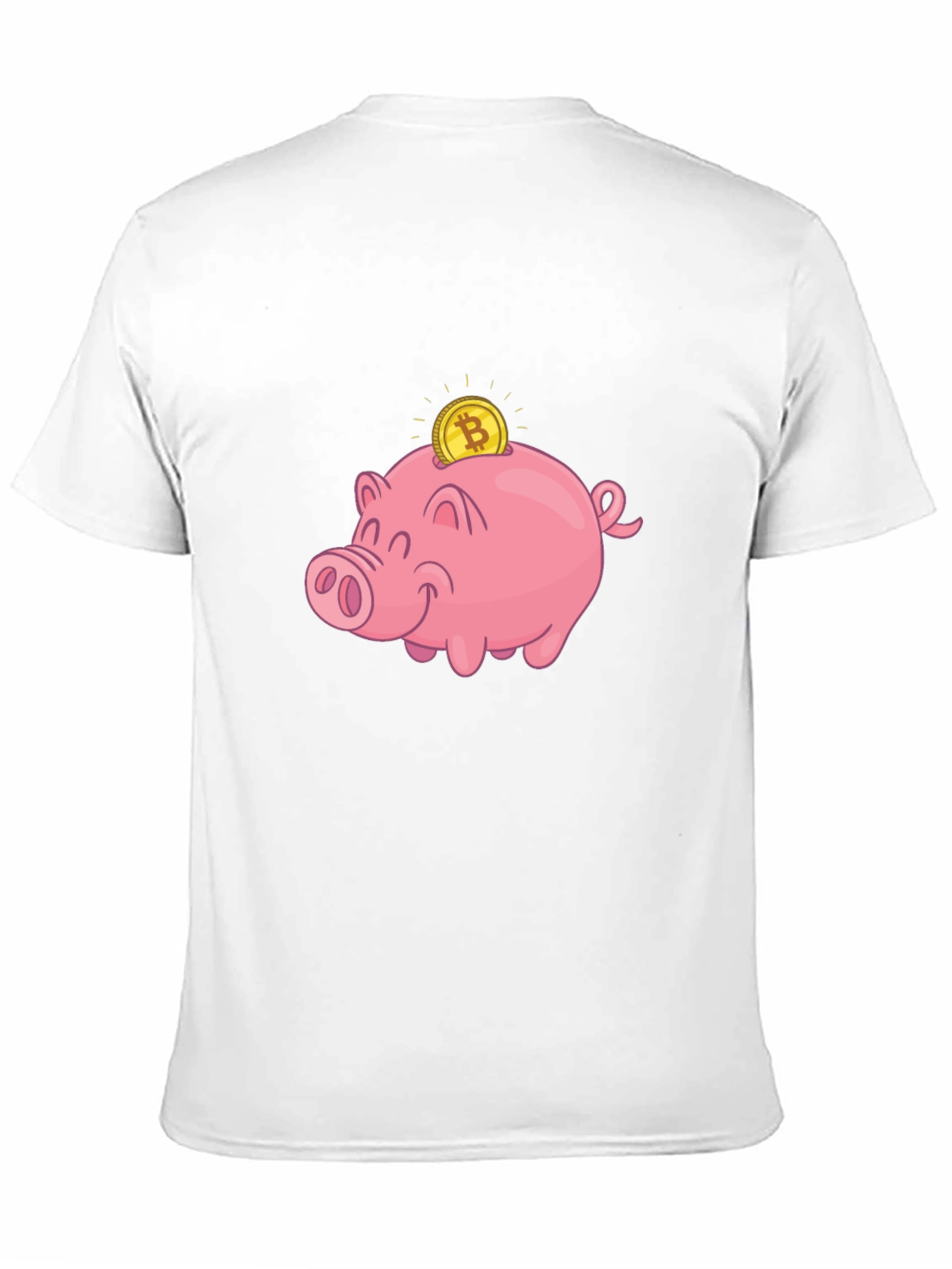 Bitcoin Piggy Bank Black T-Shirt