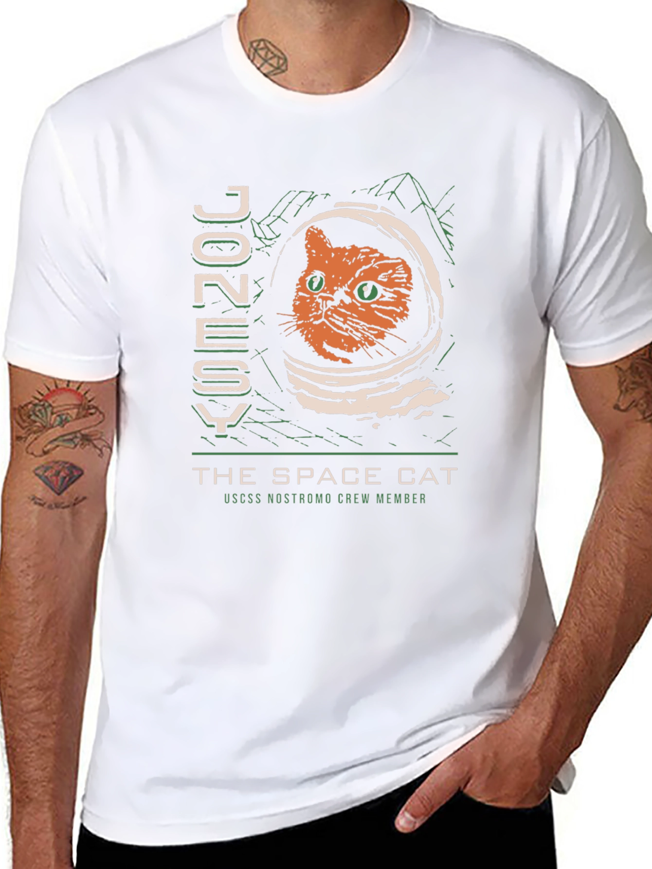 Space Cat Graphic T-Shirt - Nostromo Crew