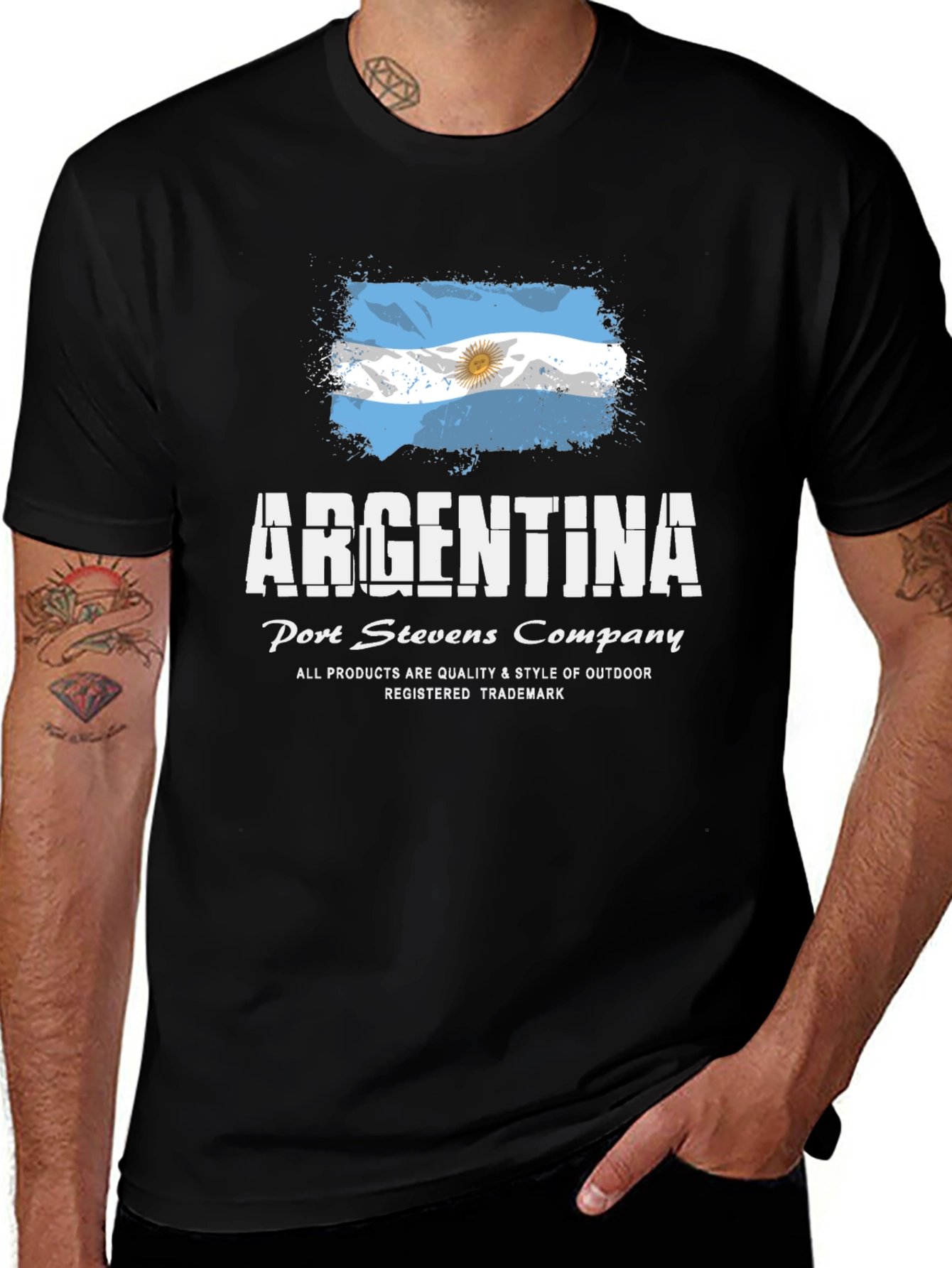 Argentina Flag T-Shirt - Port Stevens Company
