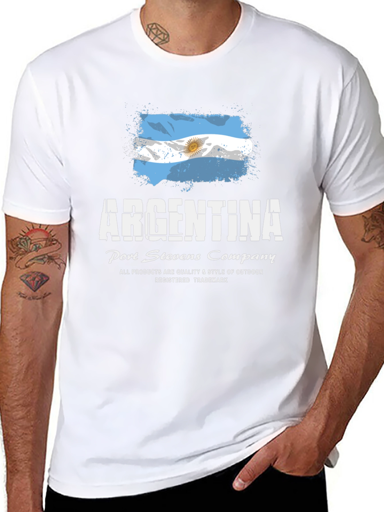 Argentina Flag T-Shirt - Port Stevens Company