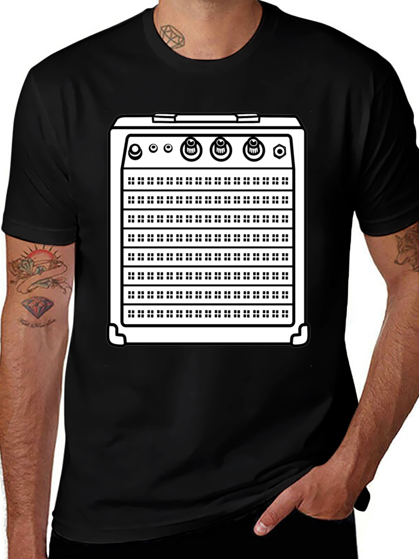 Amp Graphic Tee - Musicians Black T-Shirt