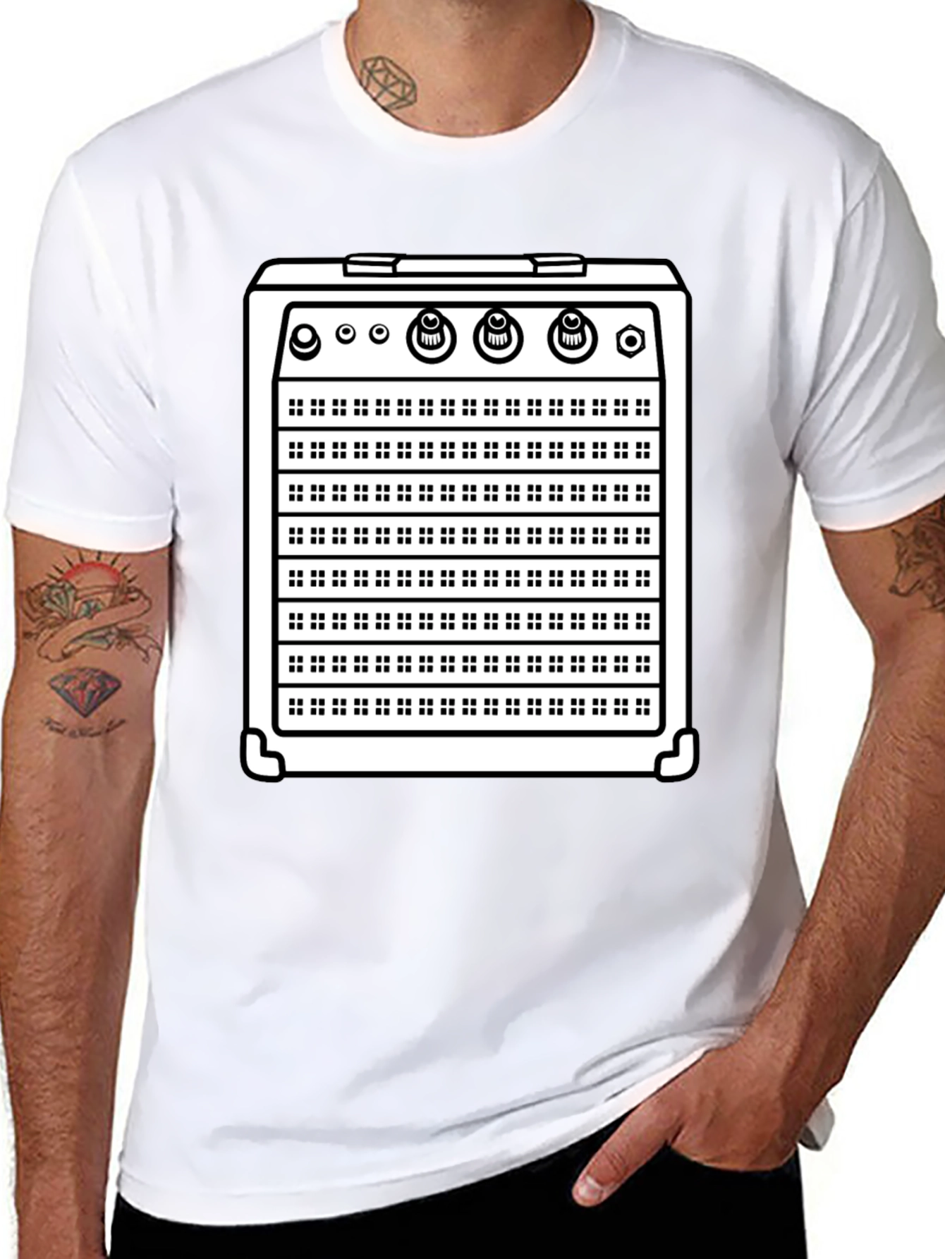 Amp Graphic Tee - Musicians Black T-Shirt