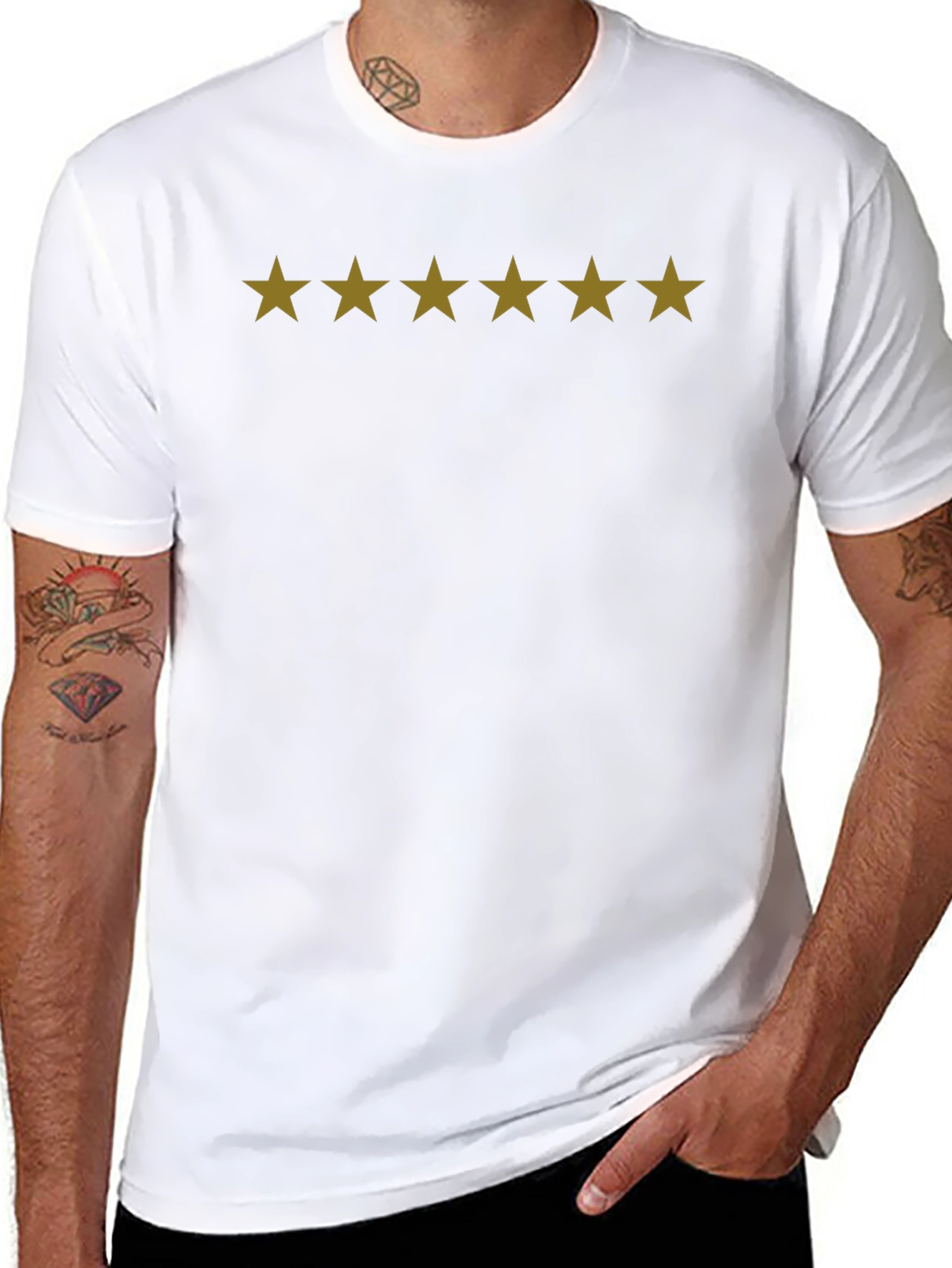 Five Star Quality Black T-Shirt