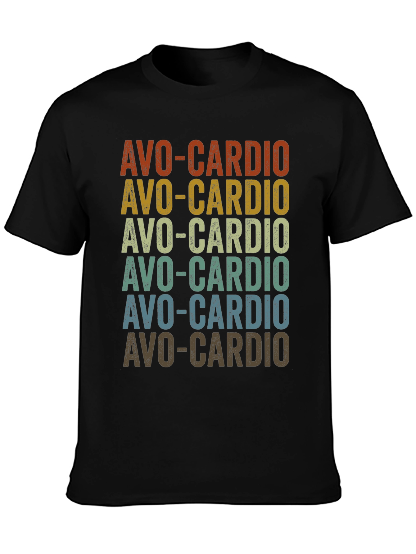 Avo-Cardio Graphic T-Shirt - Trendy Avocado Workout Tee