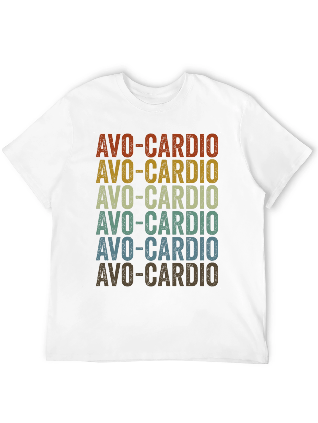 Avo-Cardio Graphic T-Shirt - Trendy Avocado Workout Tee