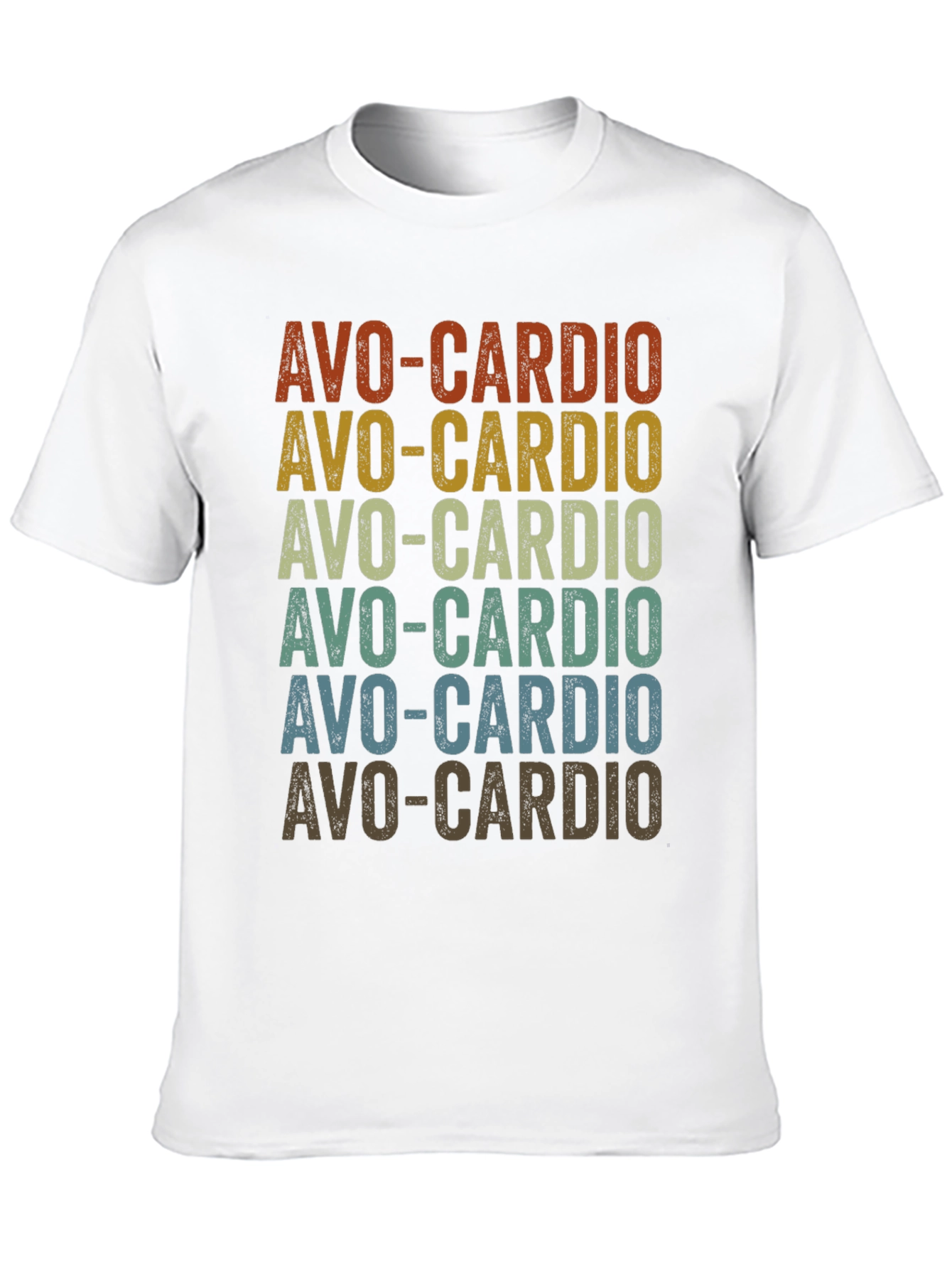 Avo-Cardio Graphic T-Shirt - Trendy Avocado Workout Tee