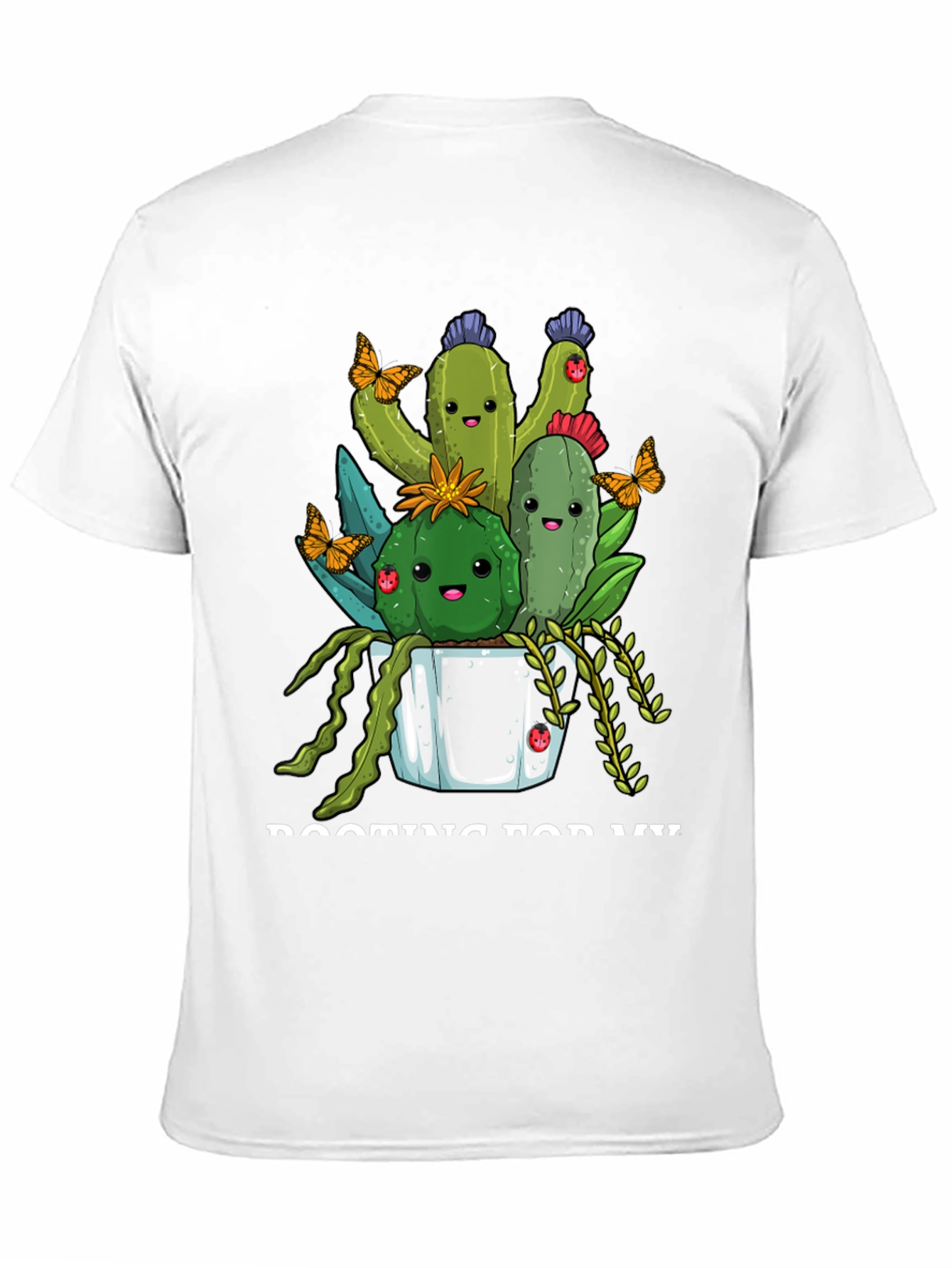 Cute Cactus Crew T-Shirt - Black