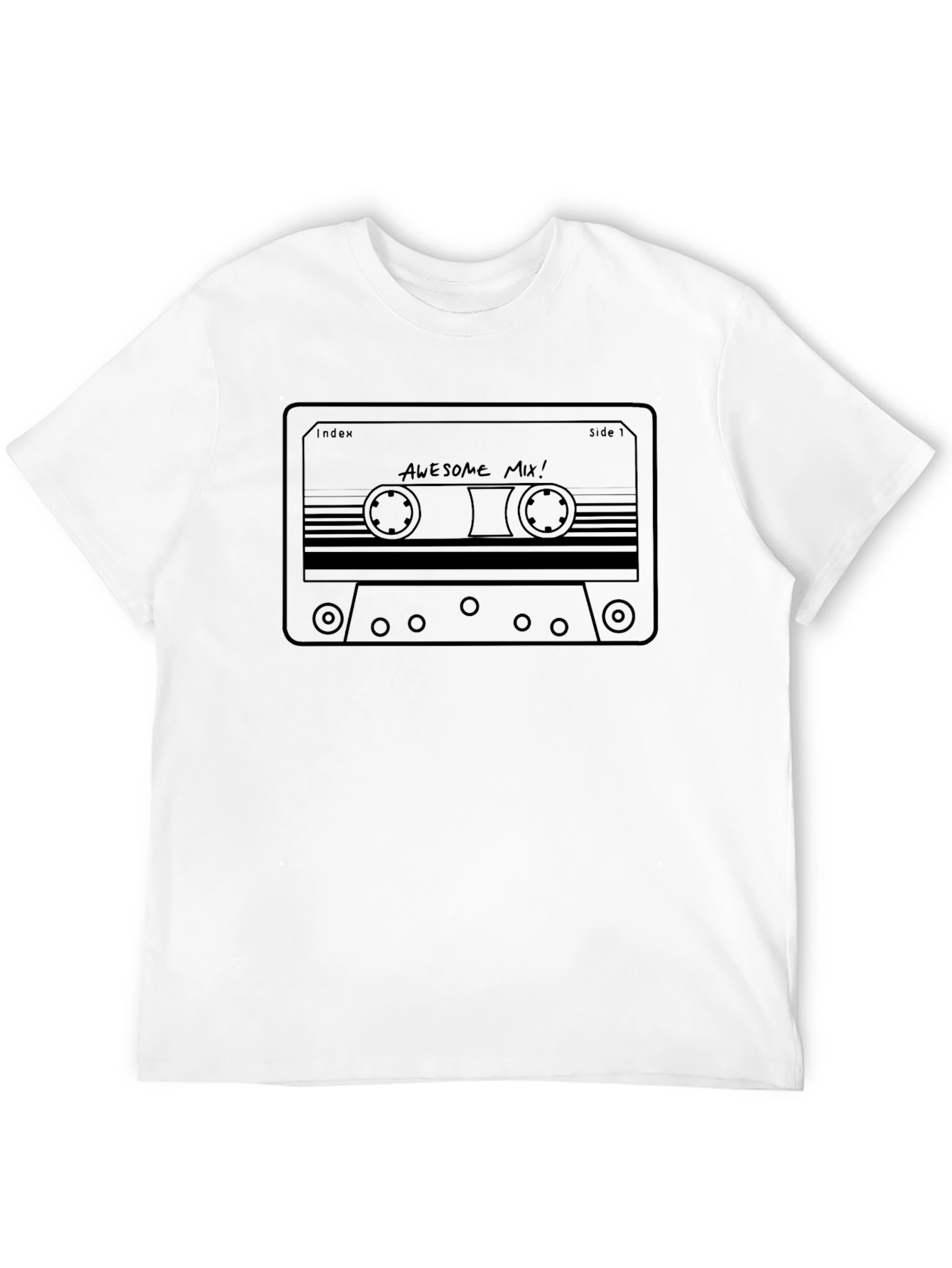 Awesome Mix Cassette Tape Graphic Tee - Black